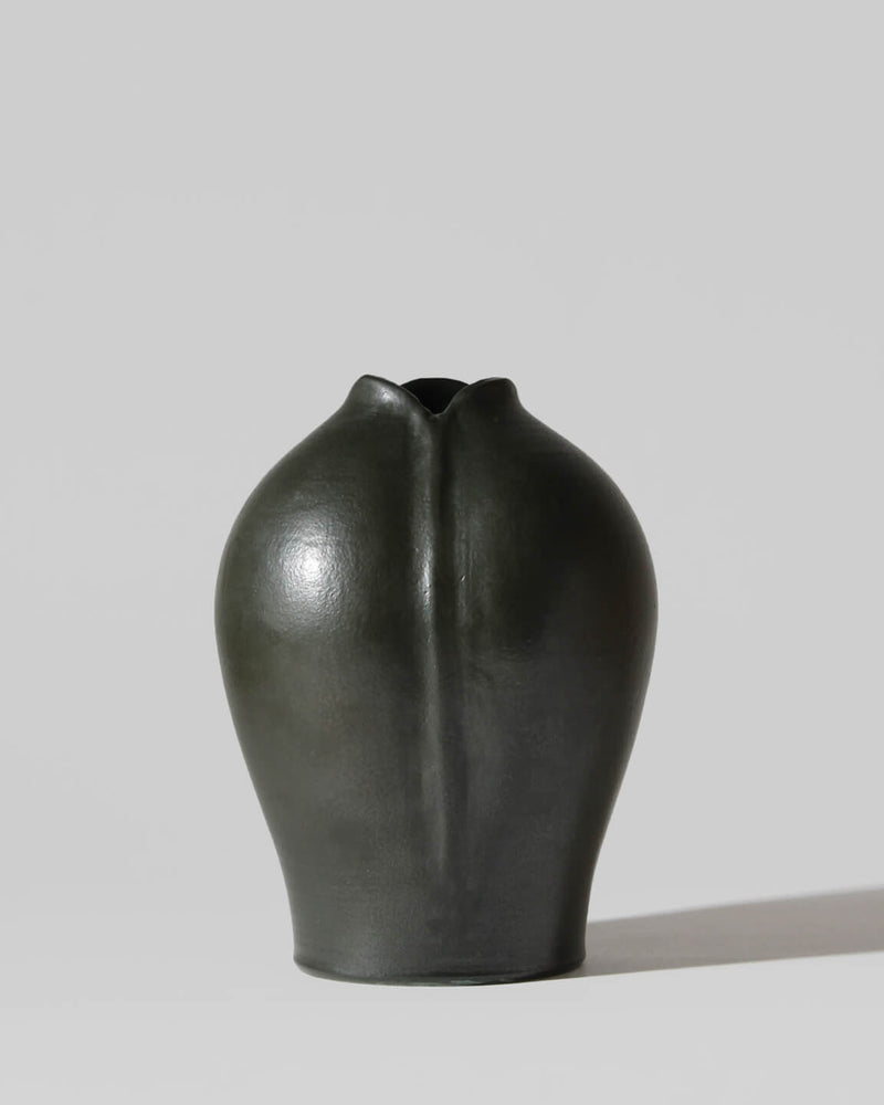 Flower Bud Shaped Ceramic Vintage Vase by Vintage Stories | The Oblist