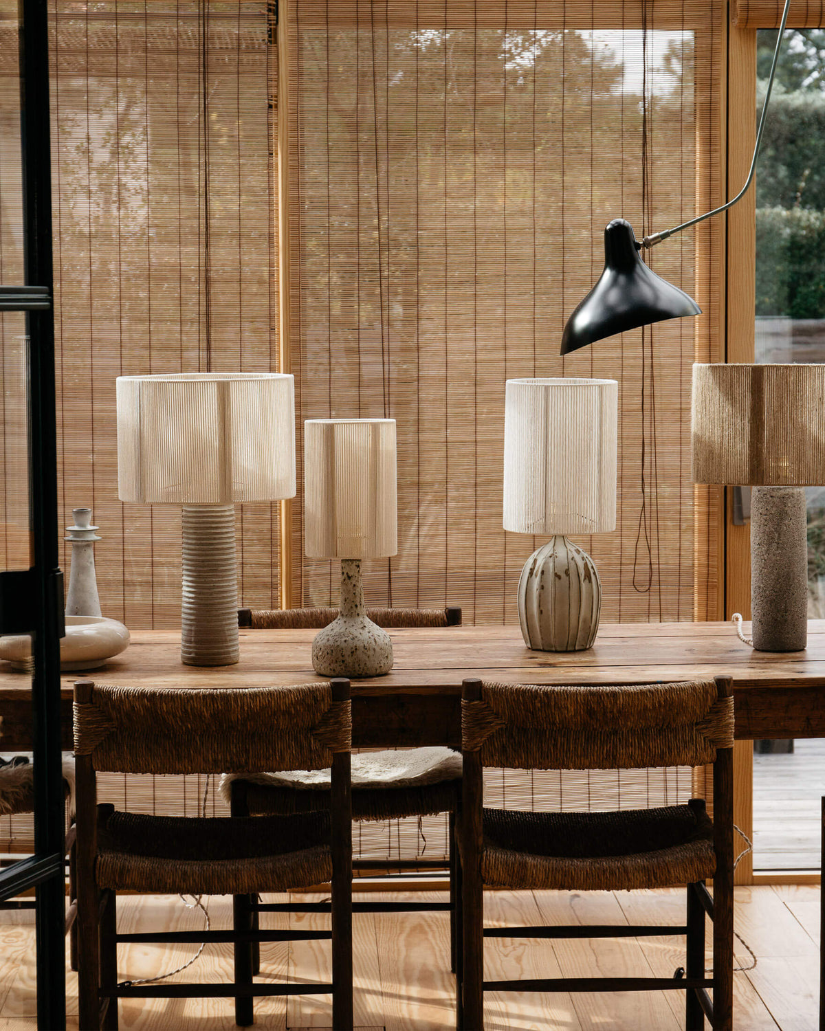 Contemporary Classic Table Lamps in Glass "Patagonia" — in context