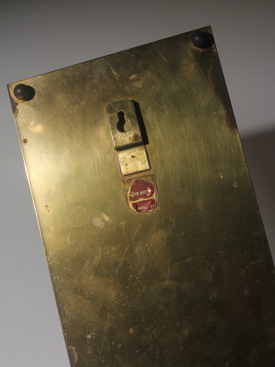 Mid-Century Brass Candle Sconce From Colseth, Norway — close-up