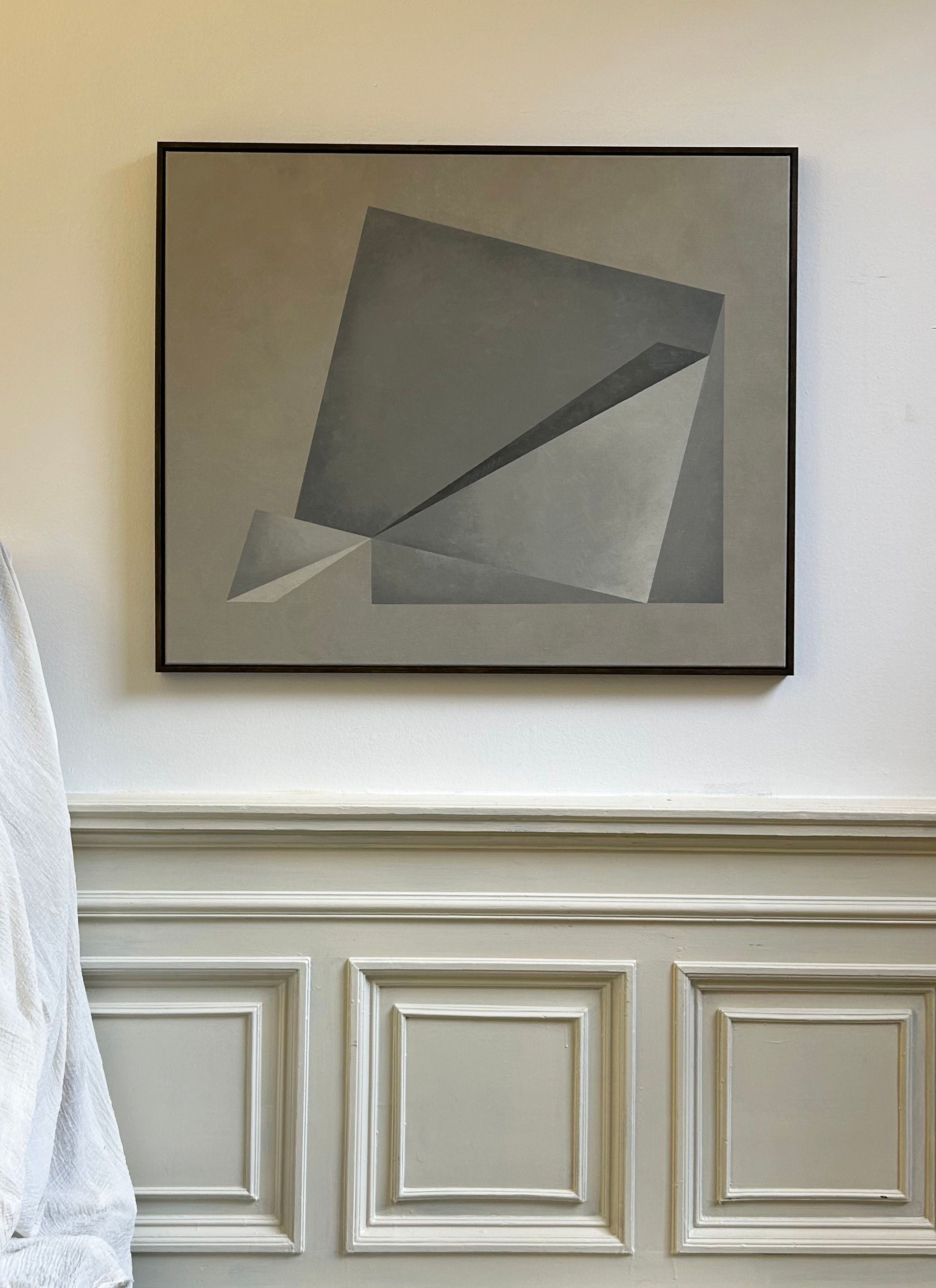 Turning Point' Painting — angled view on wall in modern interior