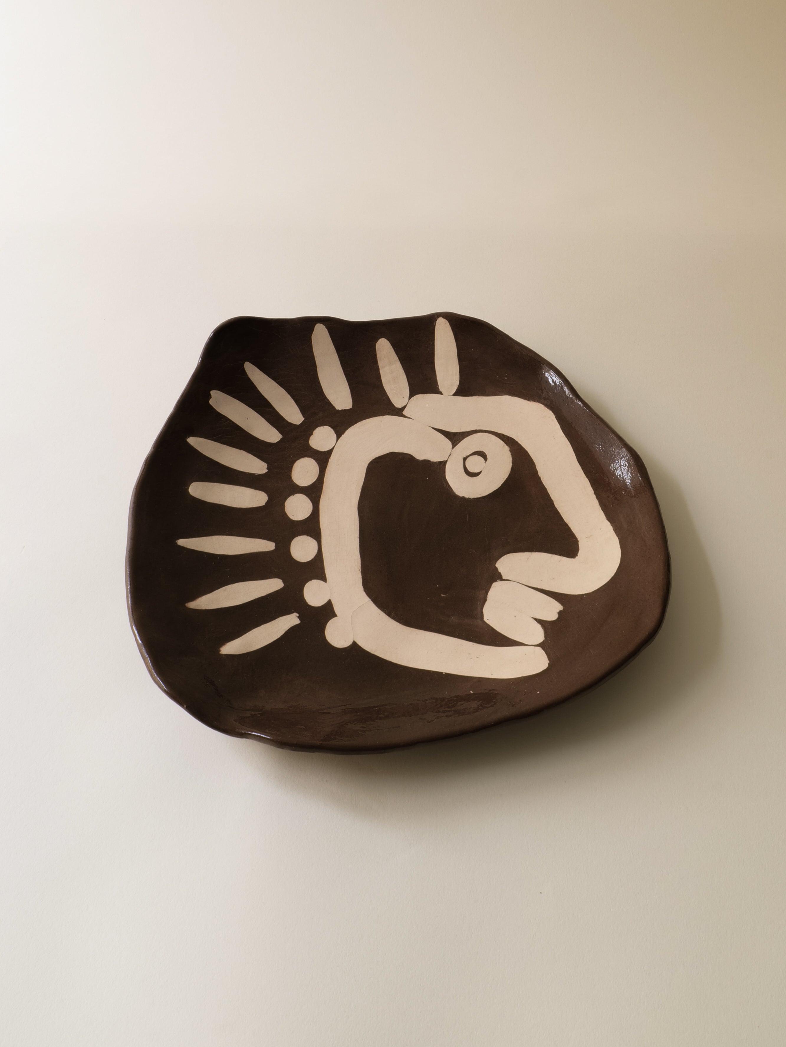 Modernist Ceramic Plate 1950s