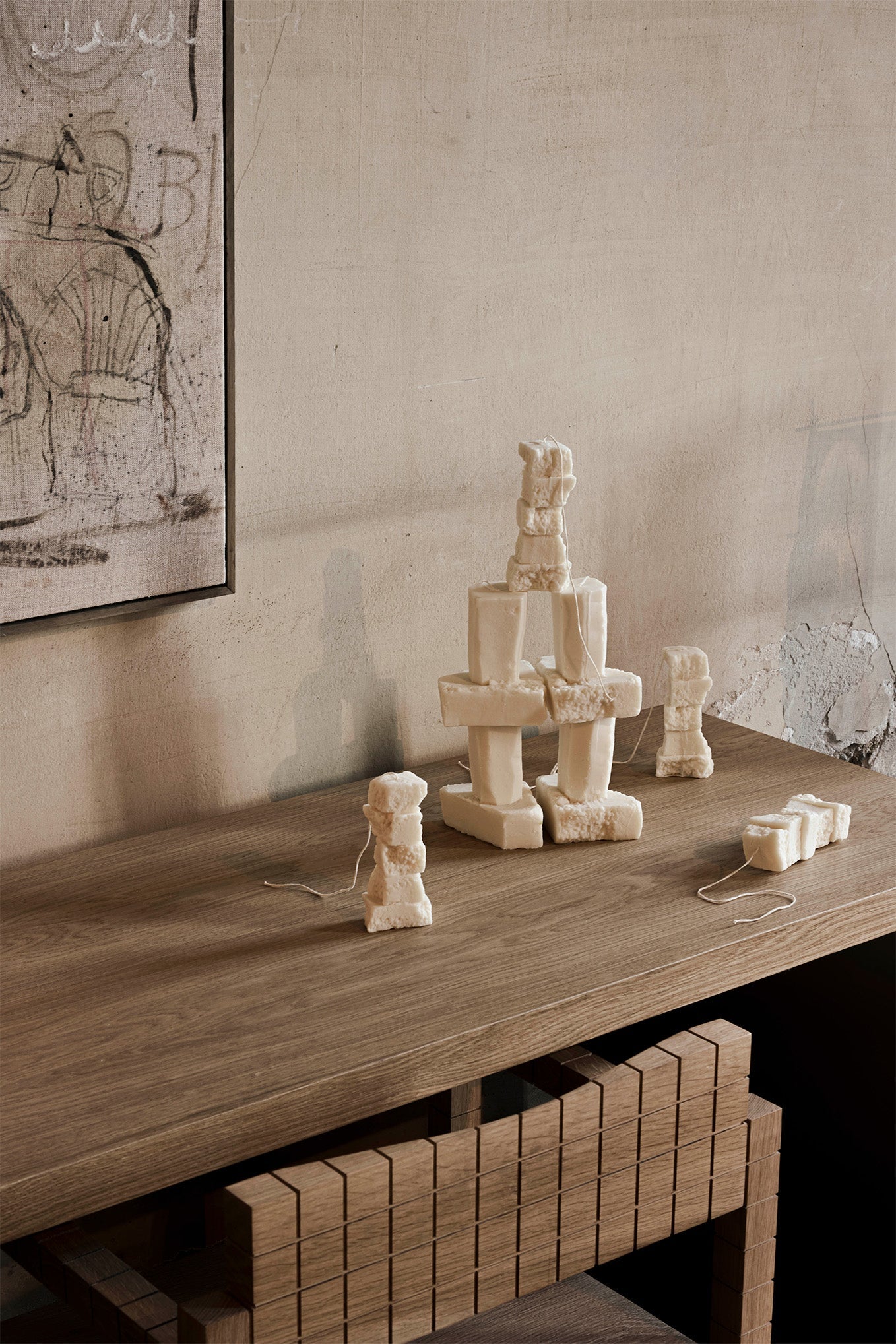 Canoa Studio Table — lifestyle setting
