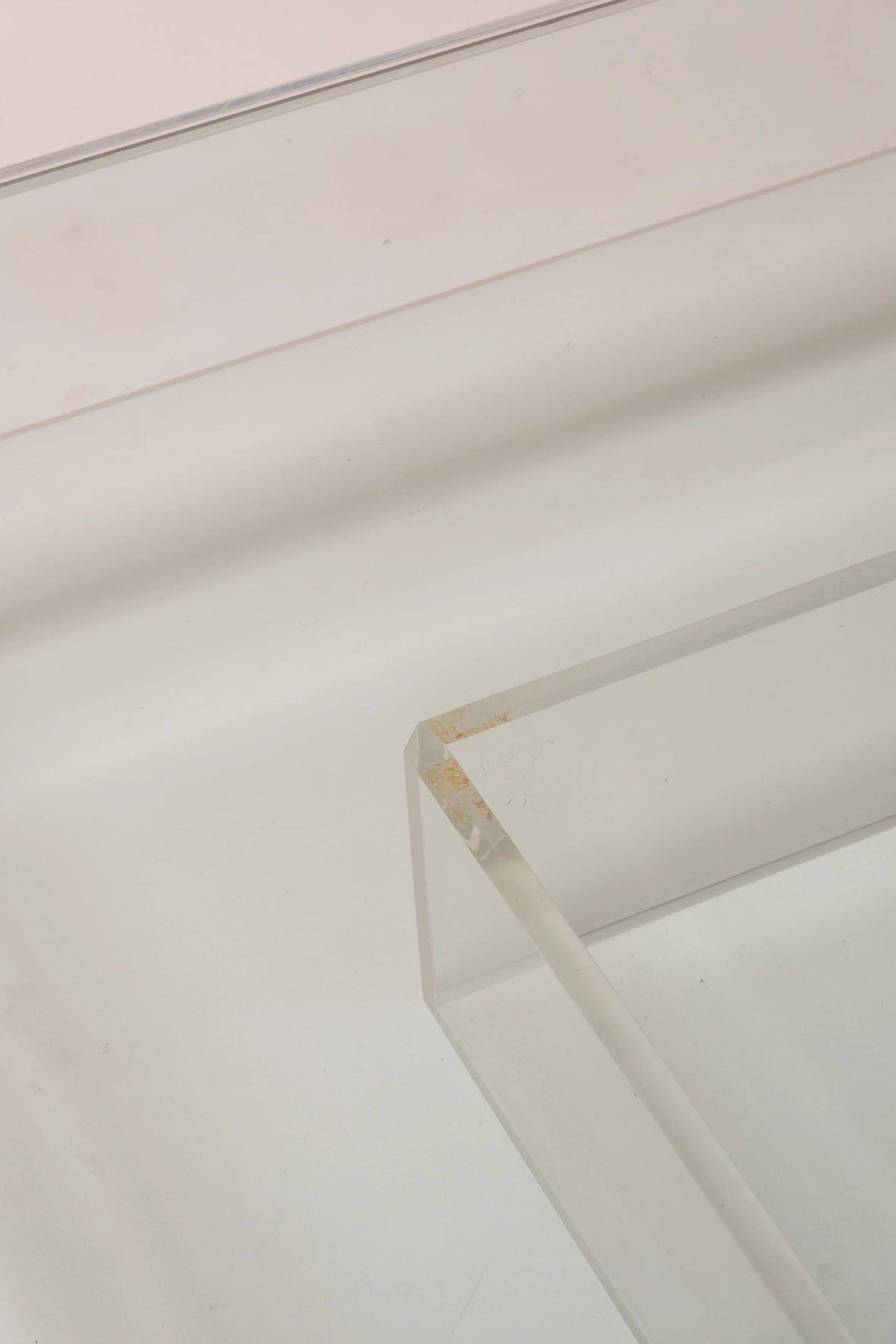 Glass and Plexiglass Display Coffee Table, 1970s — additional view