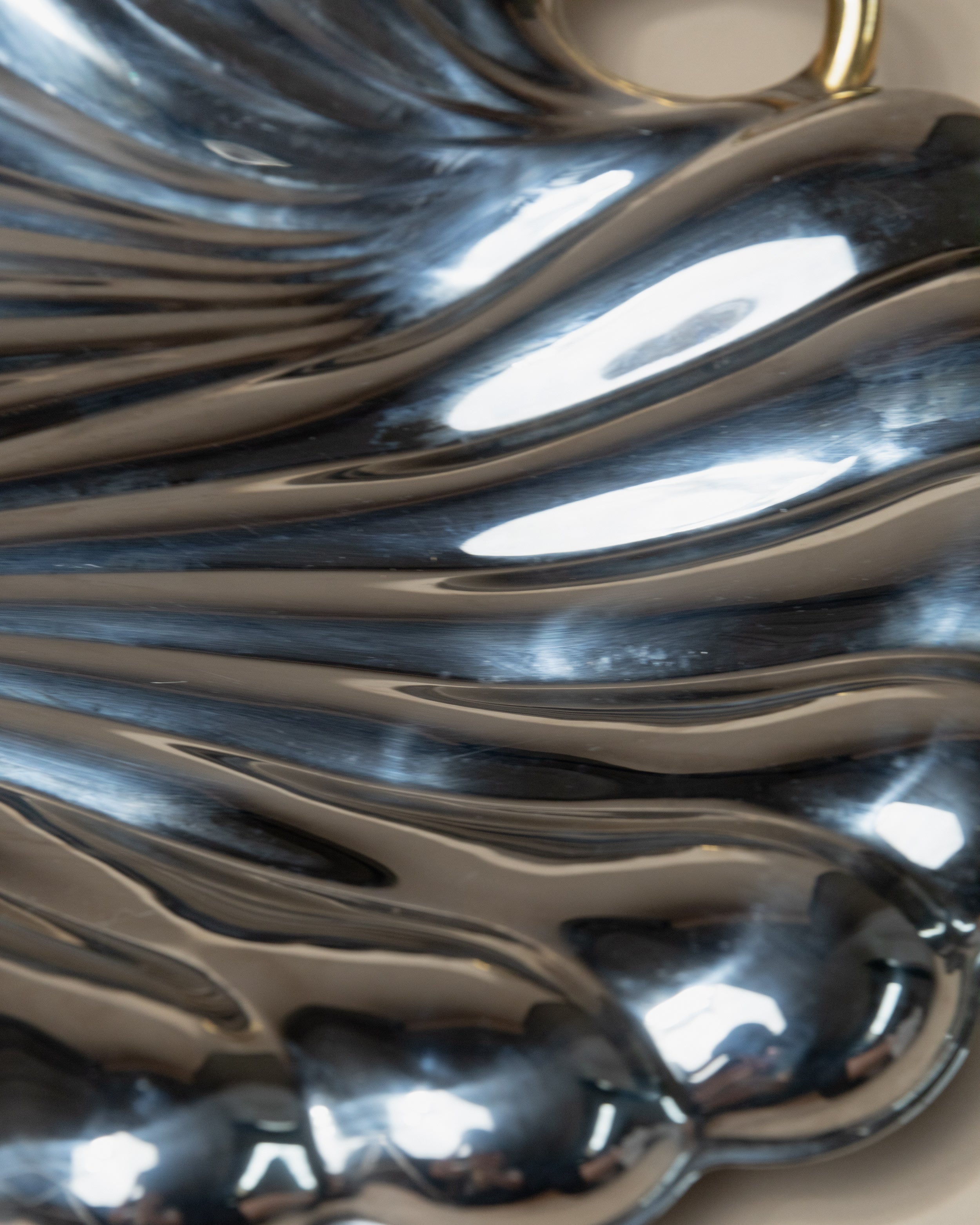 Stainless Steel Tray, Becchetti Design, 80s