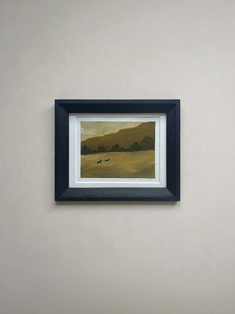 Ember Landscape' Oil Painting, 2026 — close-up of framed artwork on wall