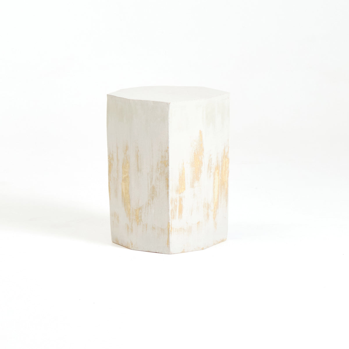 artisanal geometric Ceramic Side Table  — additional view