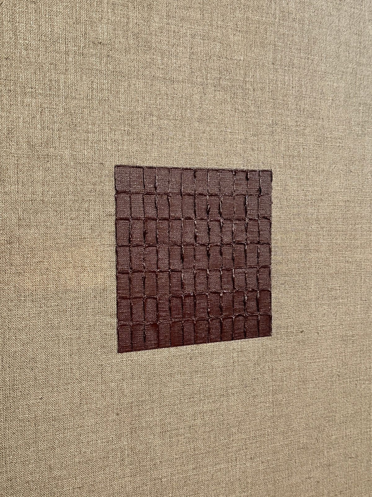 'Indian Wine - Signature Linen' Painting — side angle