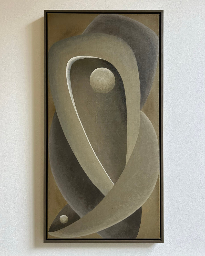 Embrace' Painting by Iris Bavelaar | The Oblist — modern abstract design, neutral tones