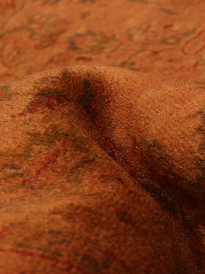 overdyed rug in foxglove 254 x 343 cm — detail view