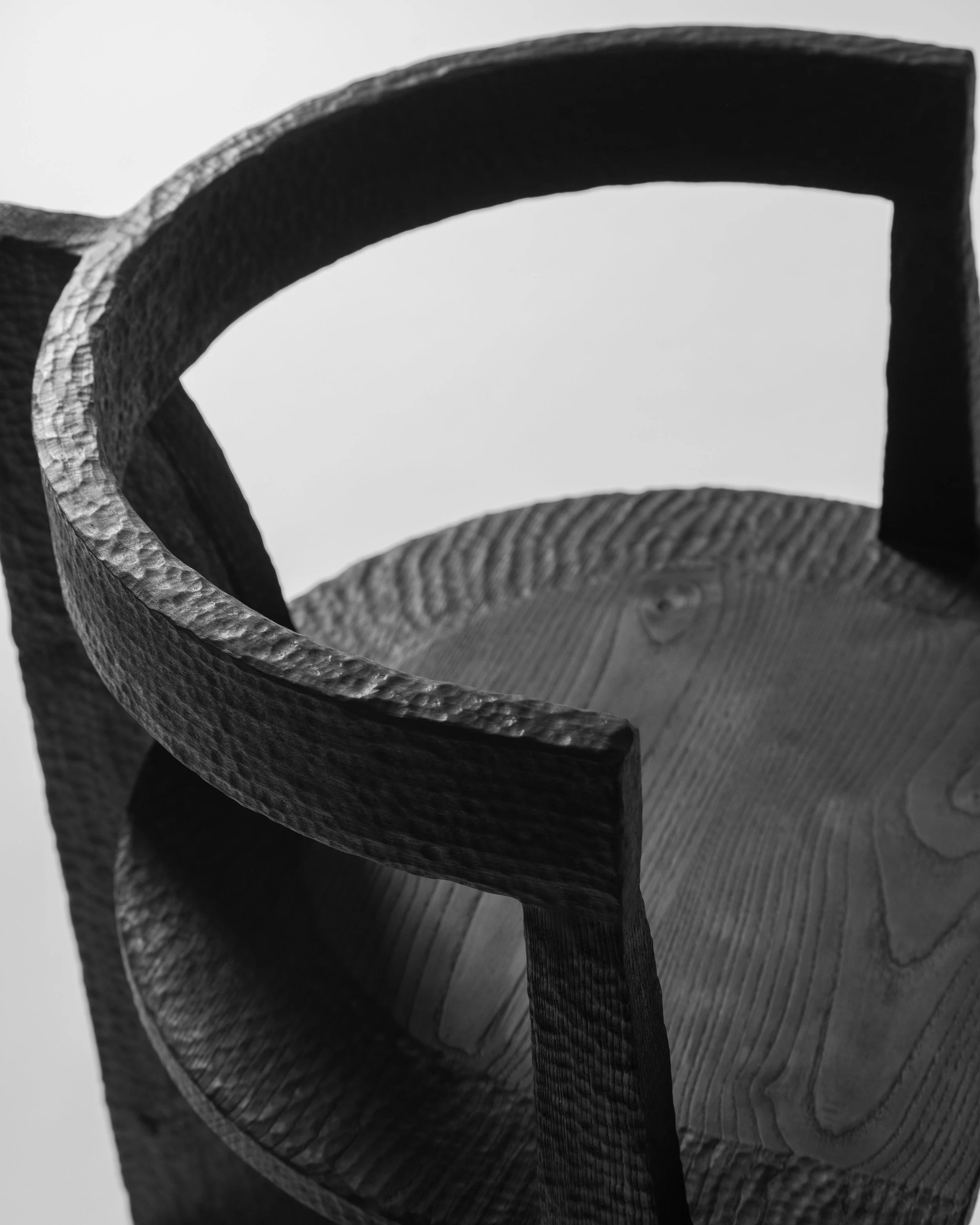 Burned Cookie Chair — detail view