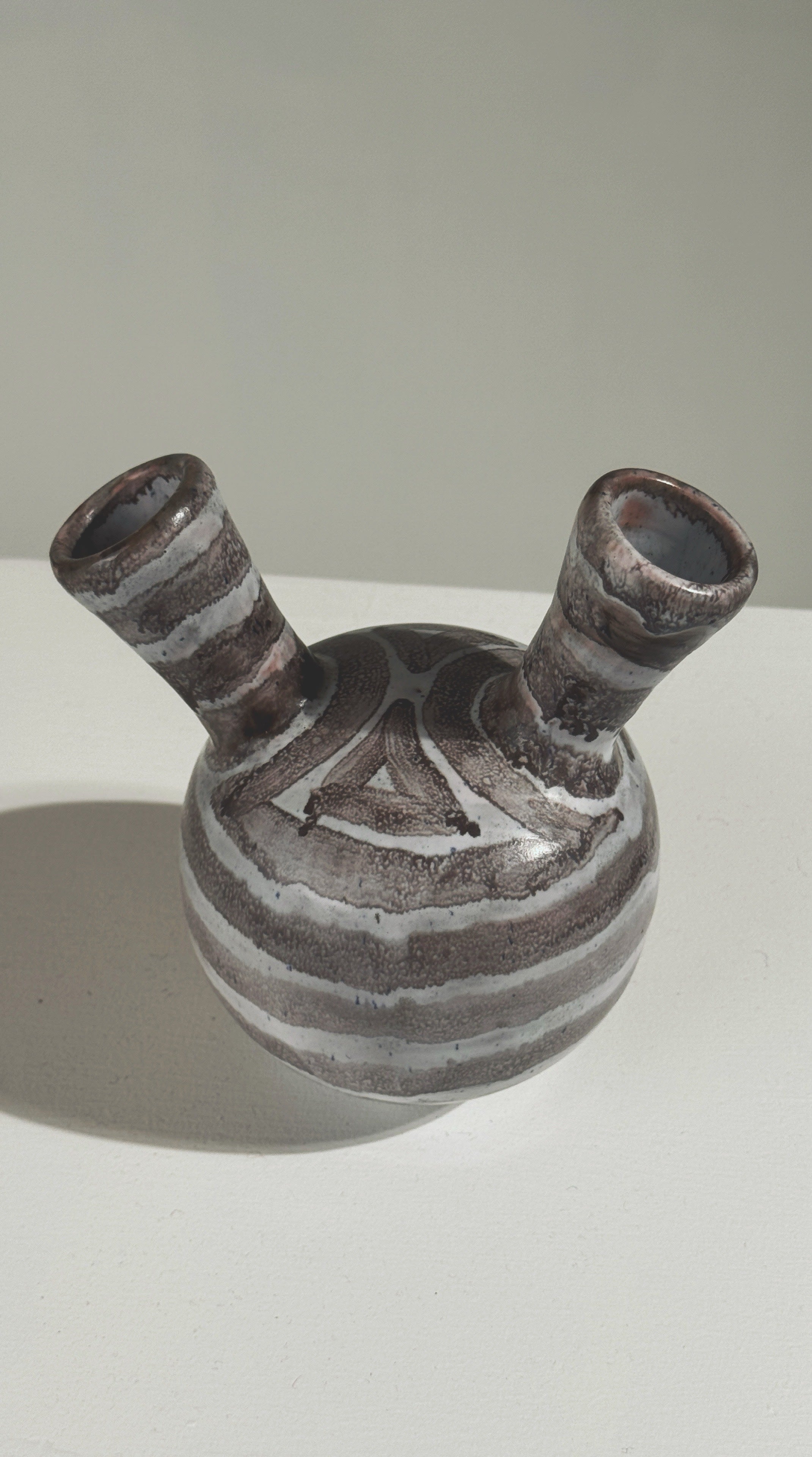 Double-neck Vase by Jean Busson, France, 1960