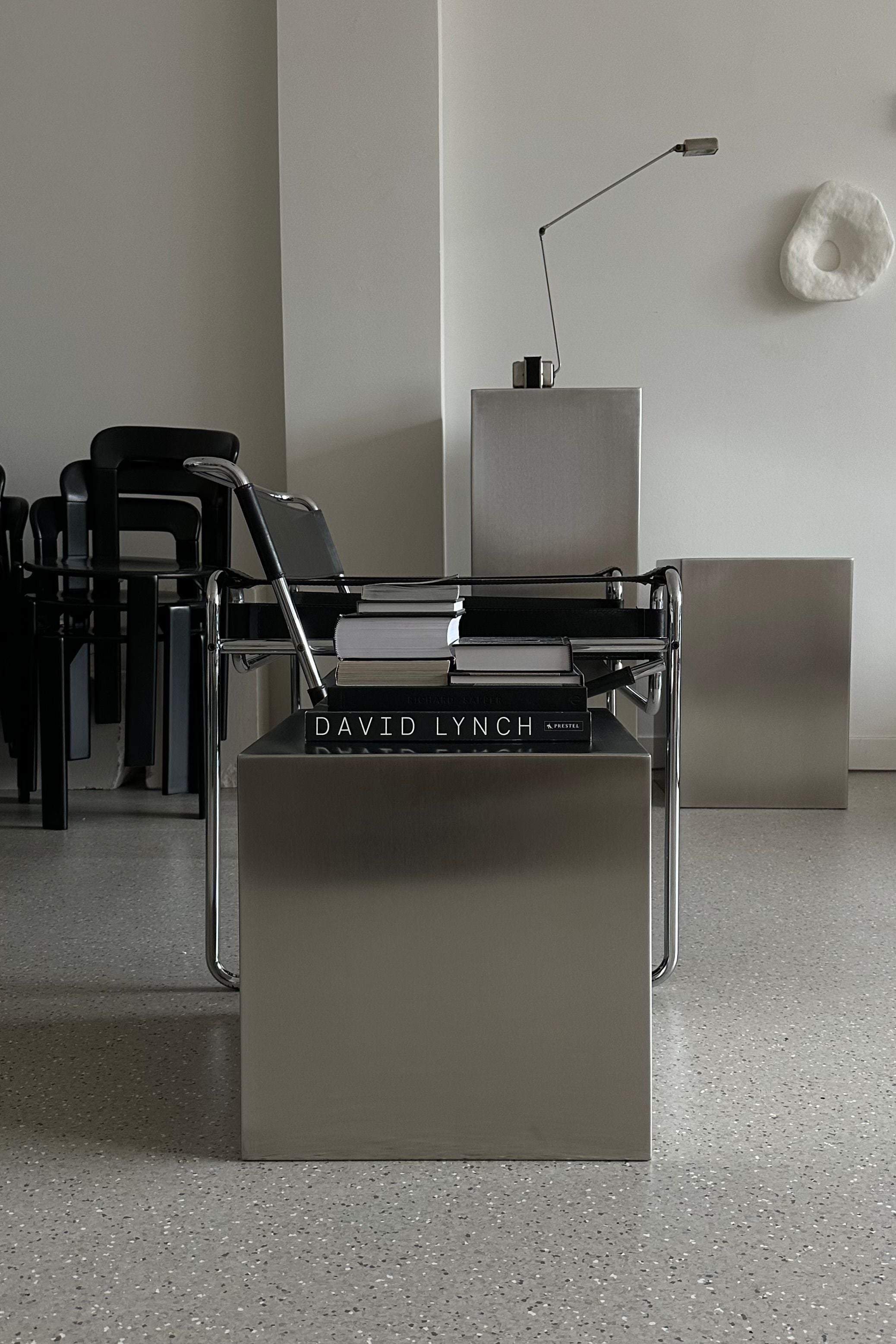 'NOSTALGIA' stainless steel cube