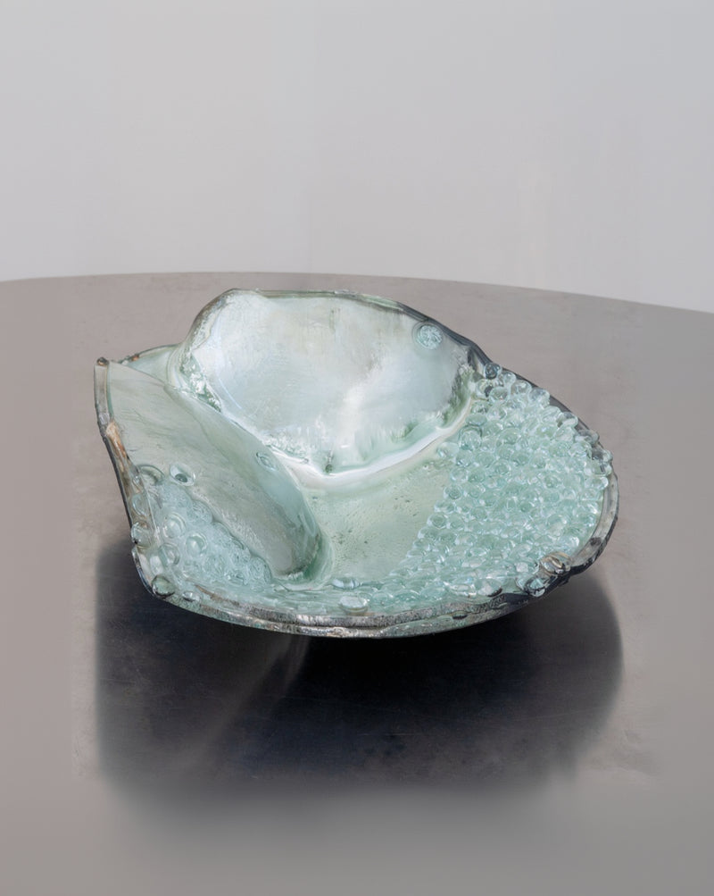 'Lunar Highlands', Sculptural Glass Centrepiece Bowl by Christopher Matthews, 2025 by Tom Bogle | The Oblist