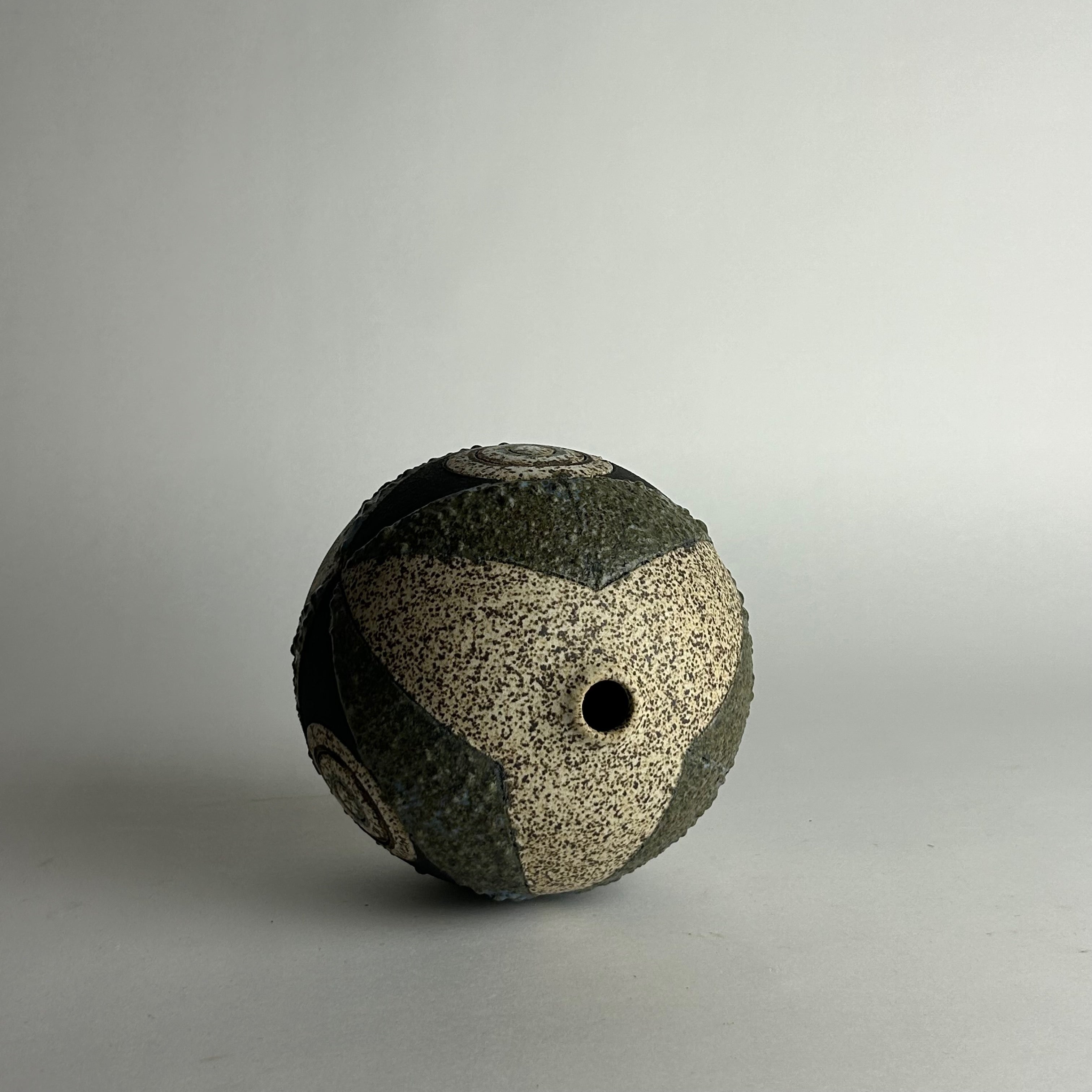 Glazed Ceramic Vase Mask Bud Vase Matthew Ward Collection — lifestyle setting