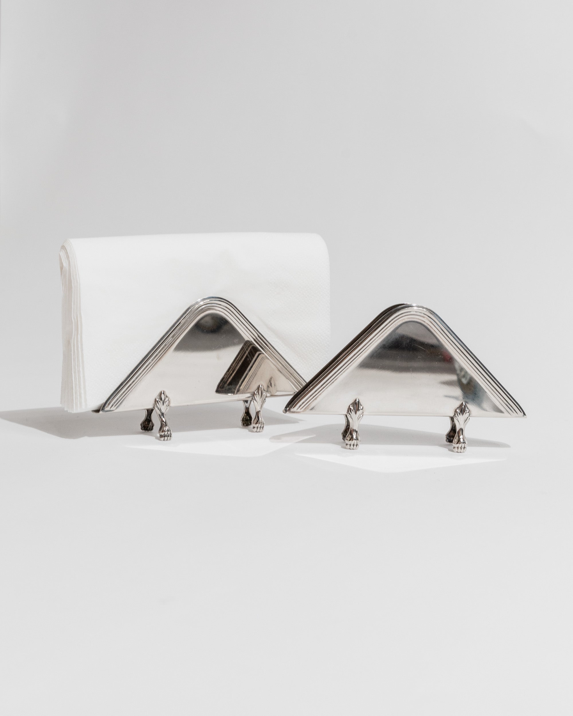 Set of 2 Triangular Napkin Holders, Italy 1970s