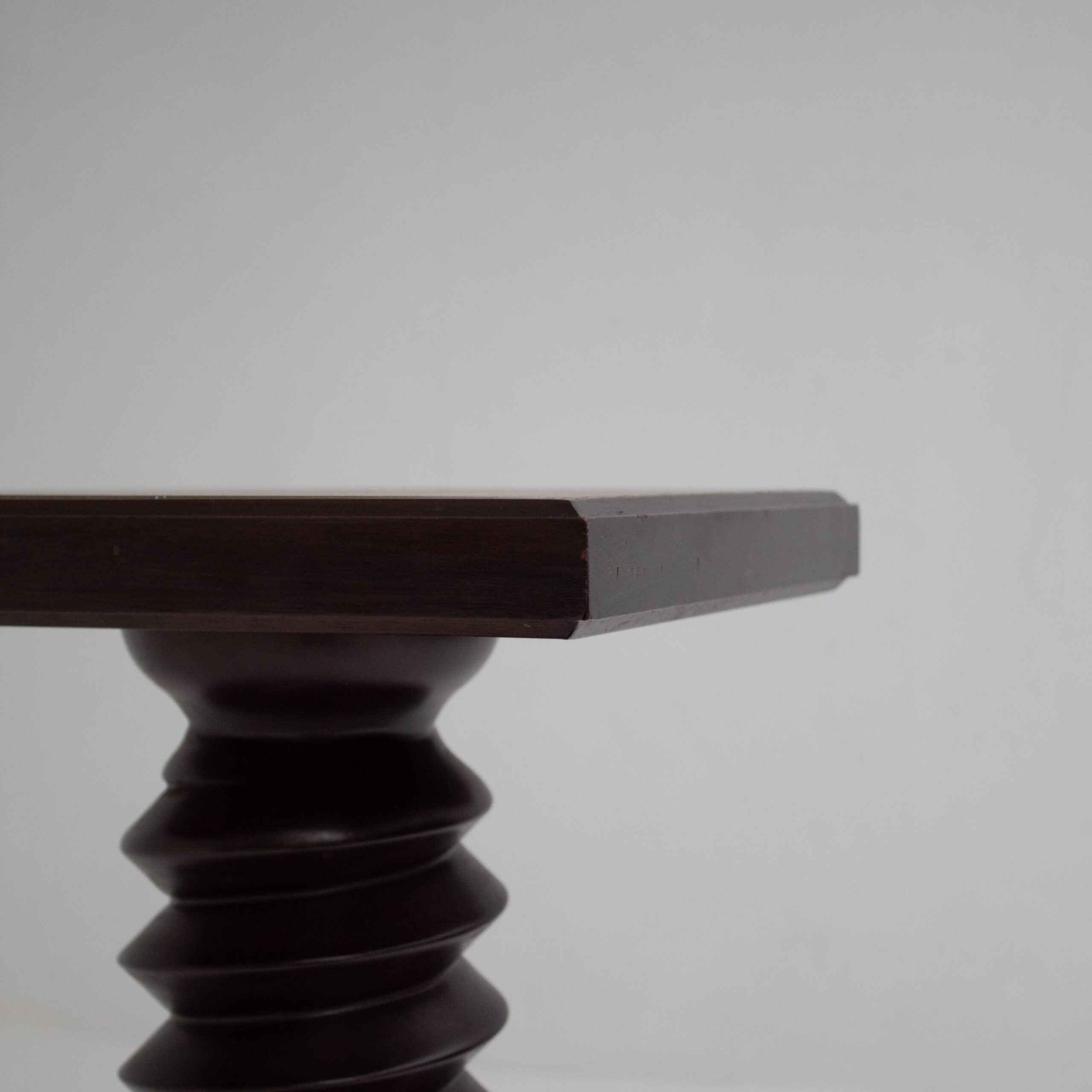Vintage Wooden Pedestal Set in Stained Oak — additional view