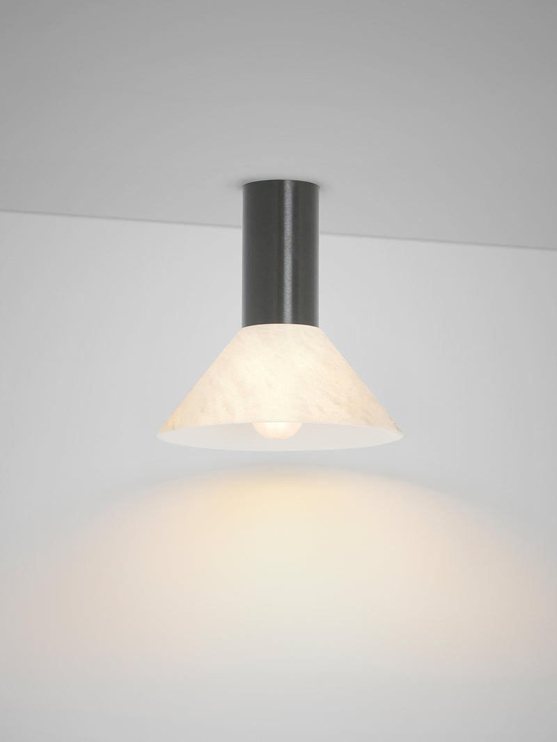 TORRES Pendant Short - Flush Mounted by CTO Lighting | The Oblist — modern metal and glass design
