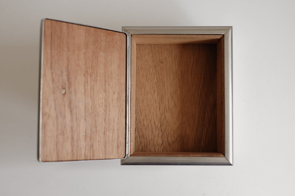 Art Deco Stainless Steel Box, 1930s — alternate view