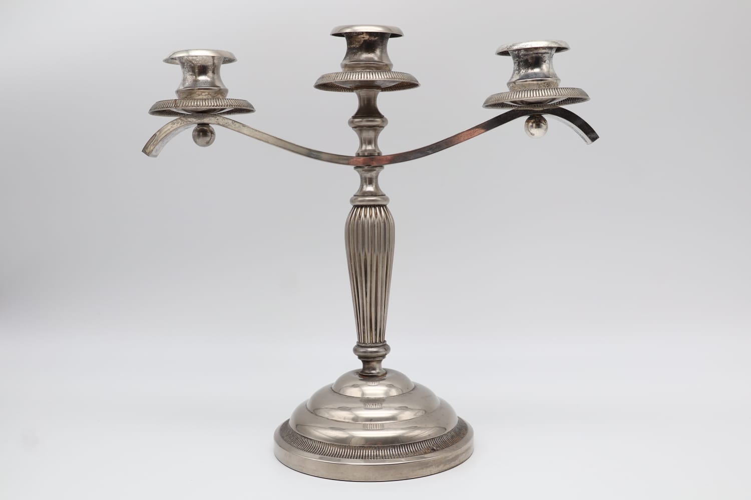 Vintage Three-Arm Candelabra by Falstaff – Art Deco Style — detail view