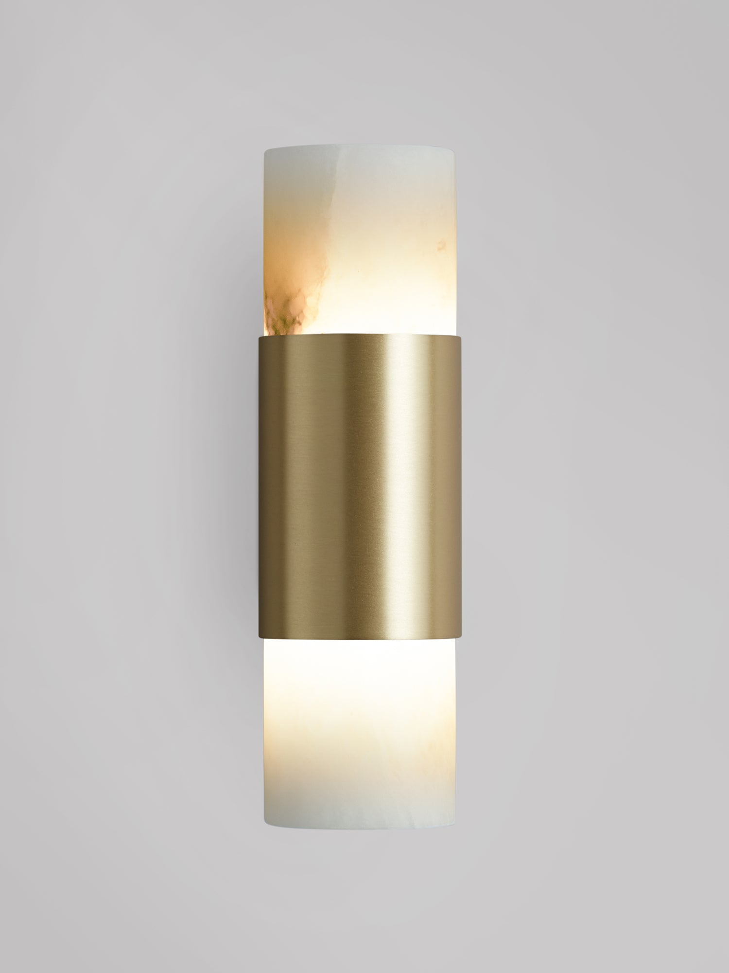ROMA Wall — close-up of alabaster and brass materials