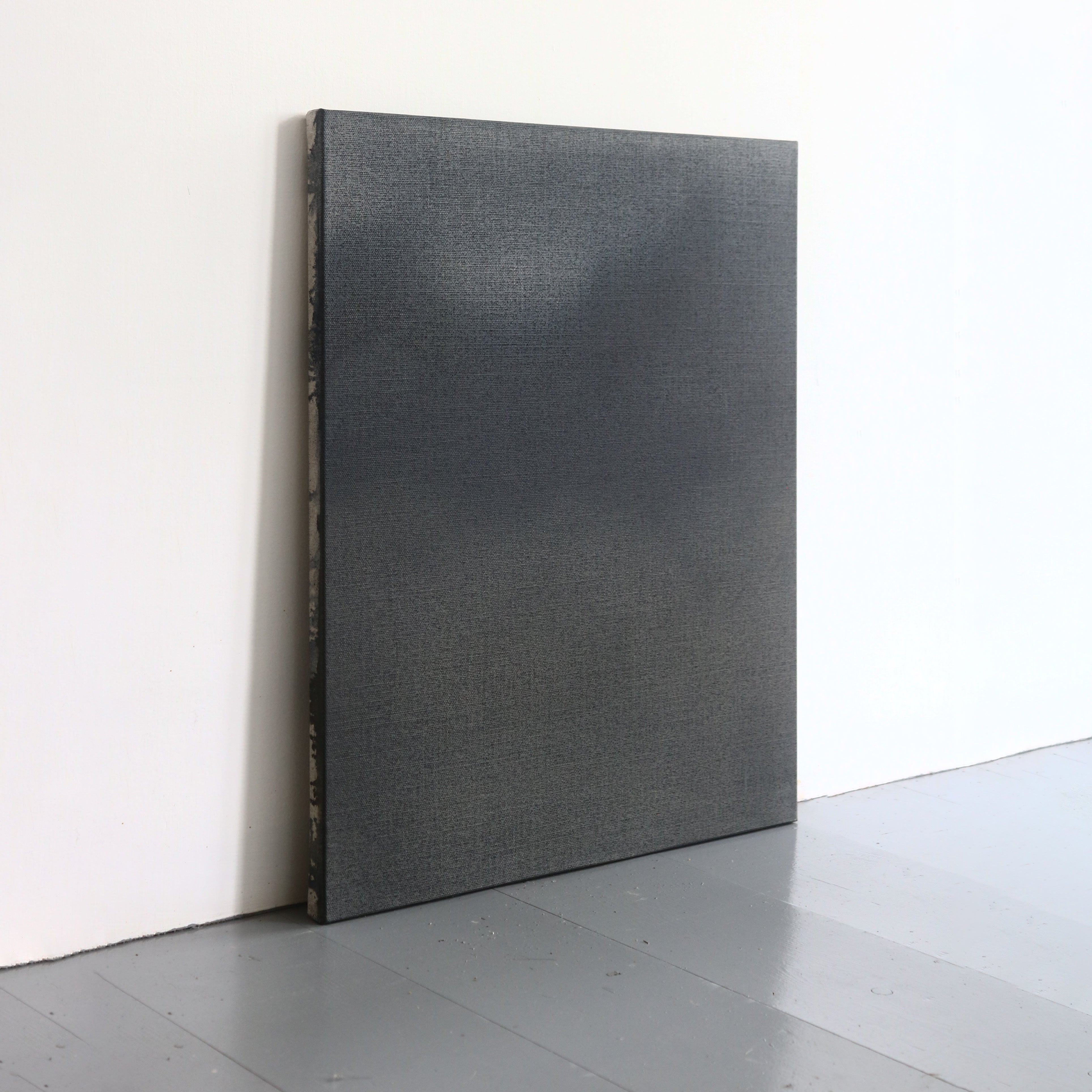 Distant Ground — Contemporary Painting on Linen — side angle