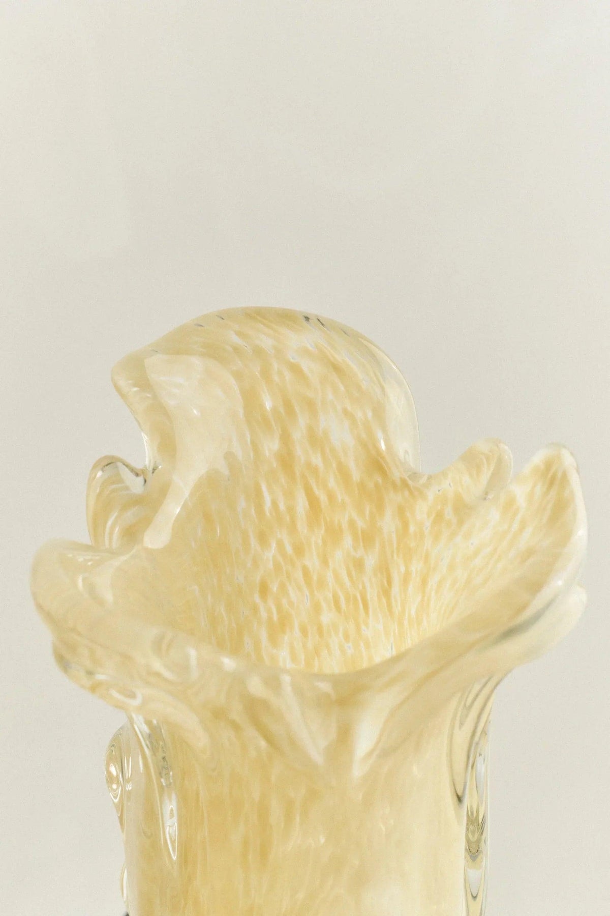 S.R. VINTAGE DRAPE GLASS VASE — view 9