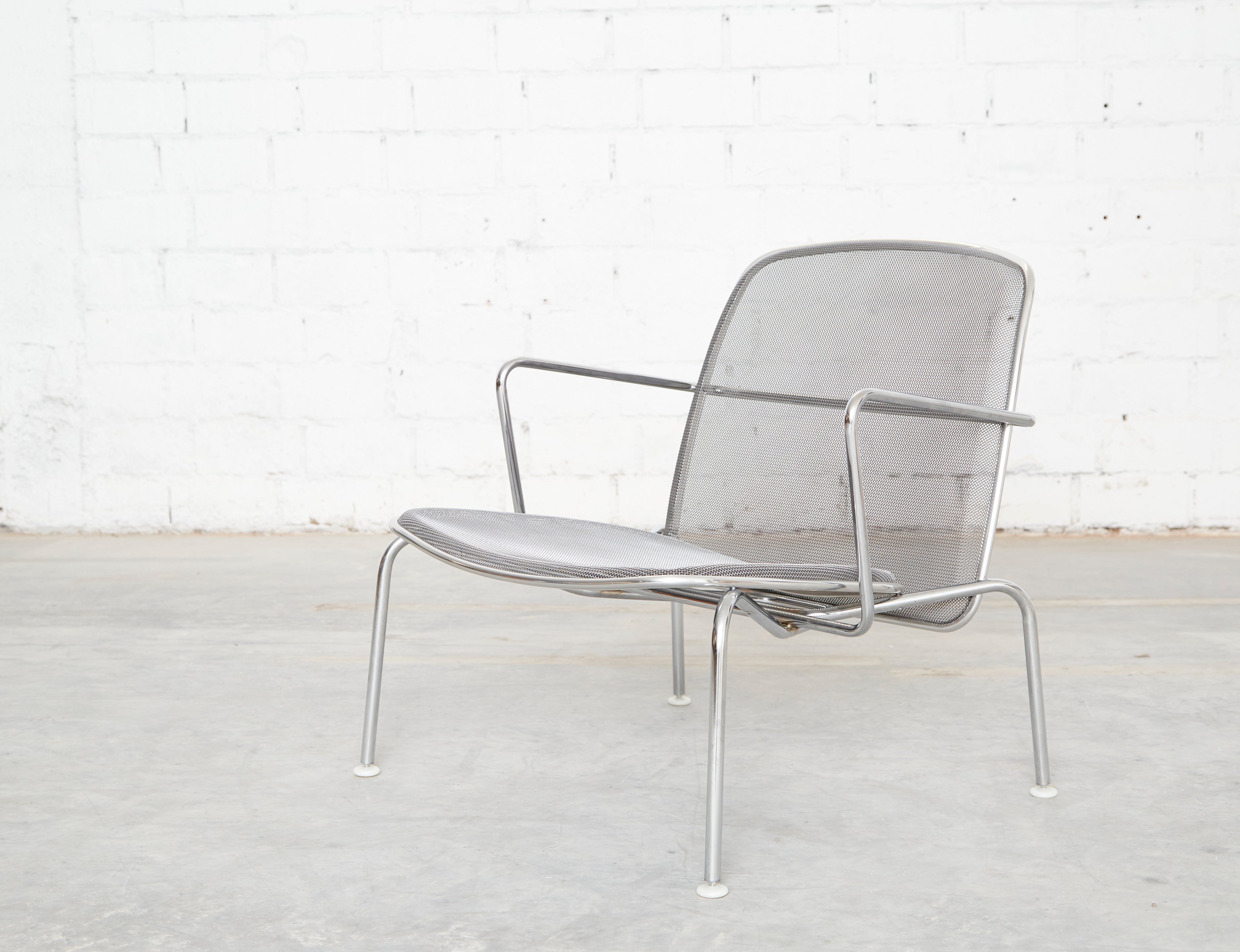 Two "Web Chairs" by Antonio Citterio for B&B Italia — side angle