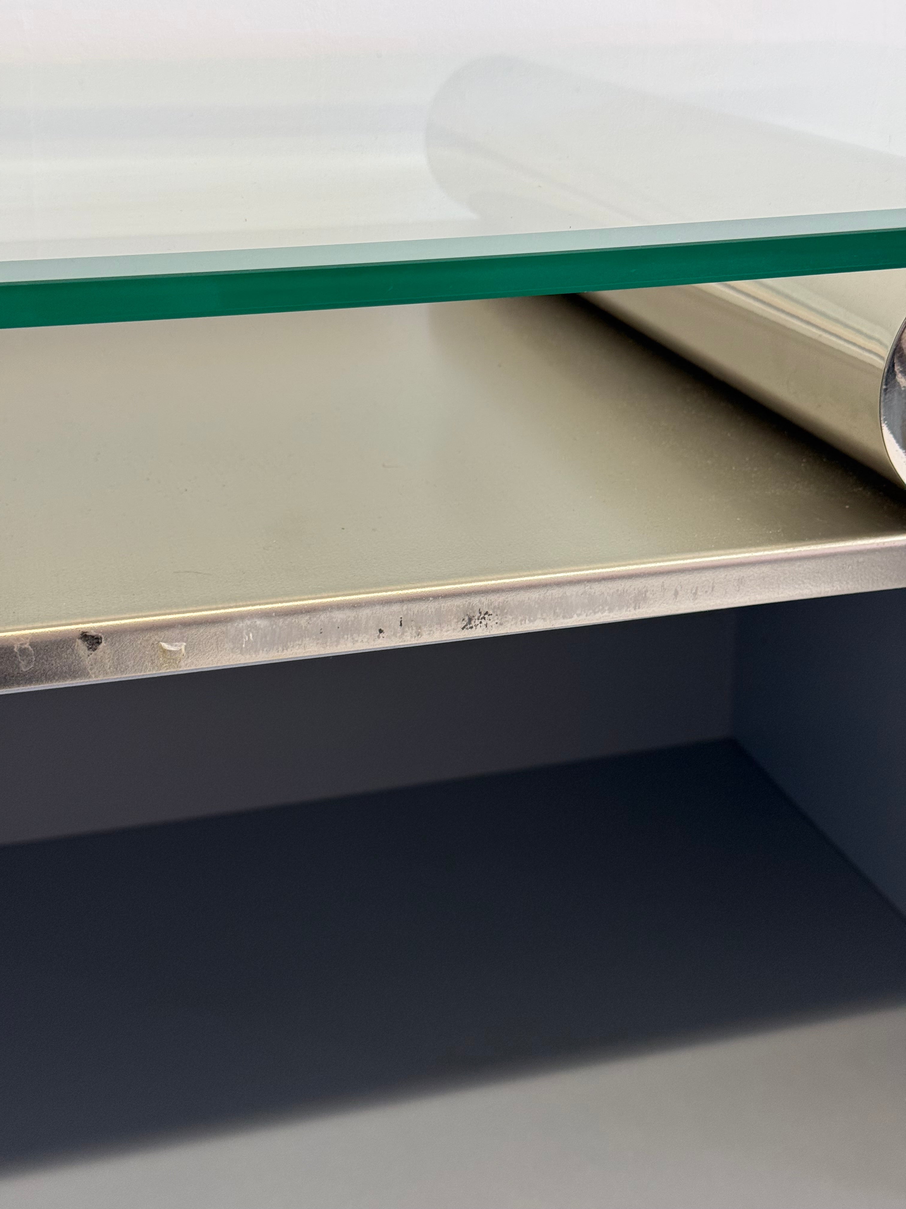 Postmodern aluminum bar cabinet from Belgochrom — view 12