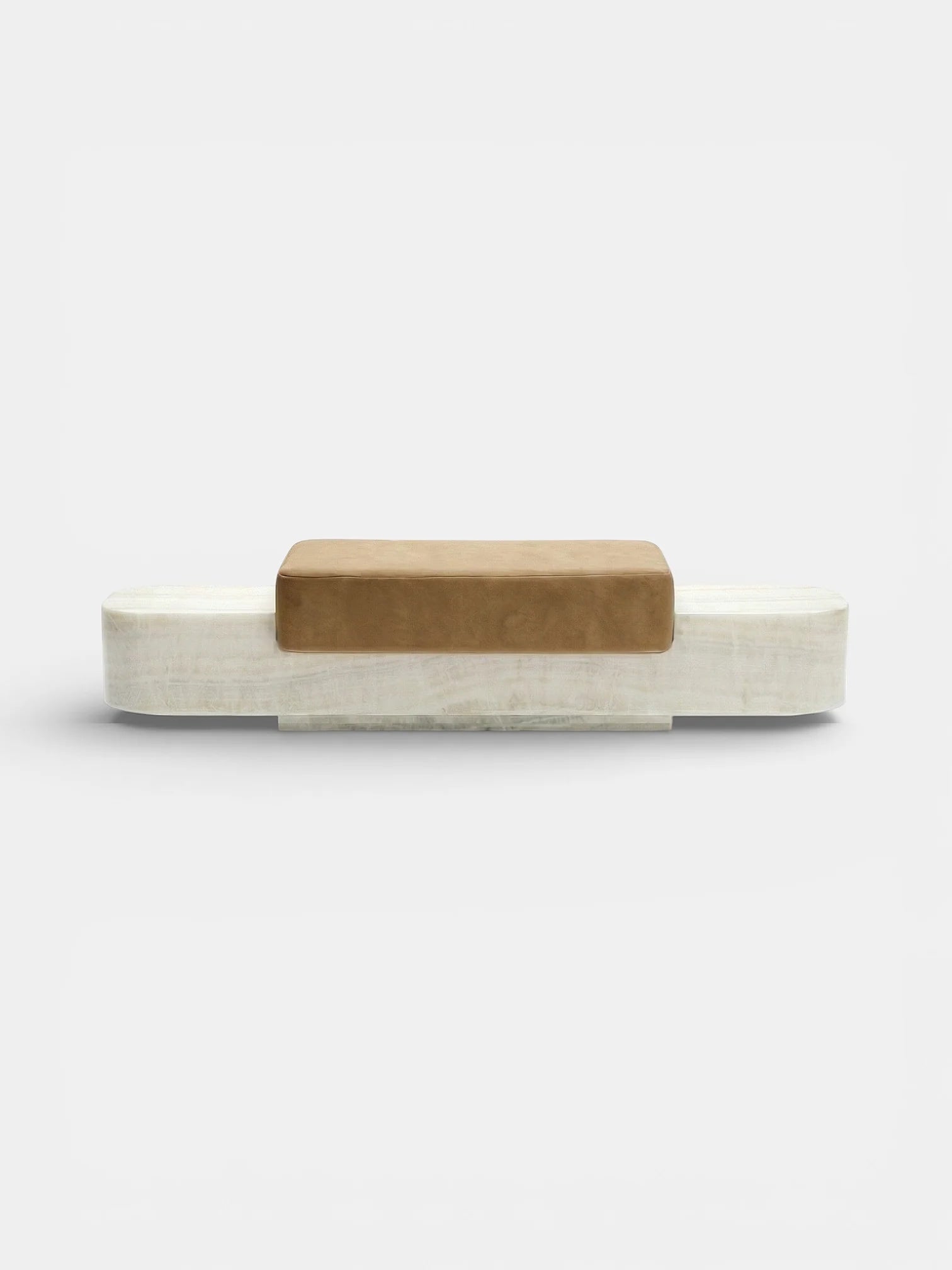 Ran Ivory Onyx Bench by Marbera | The Oblist — ivory onyx, modern design