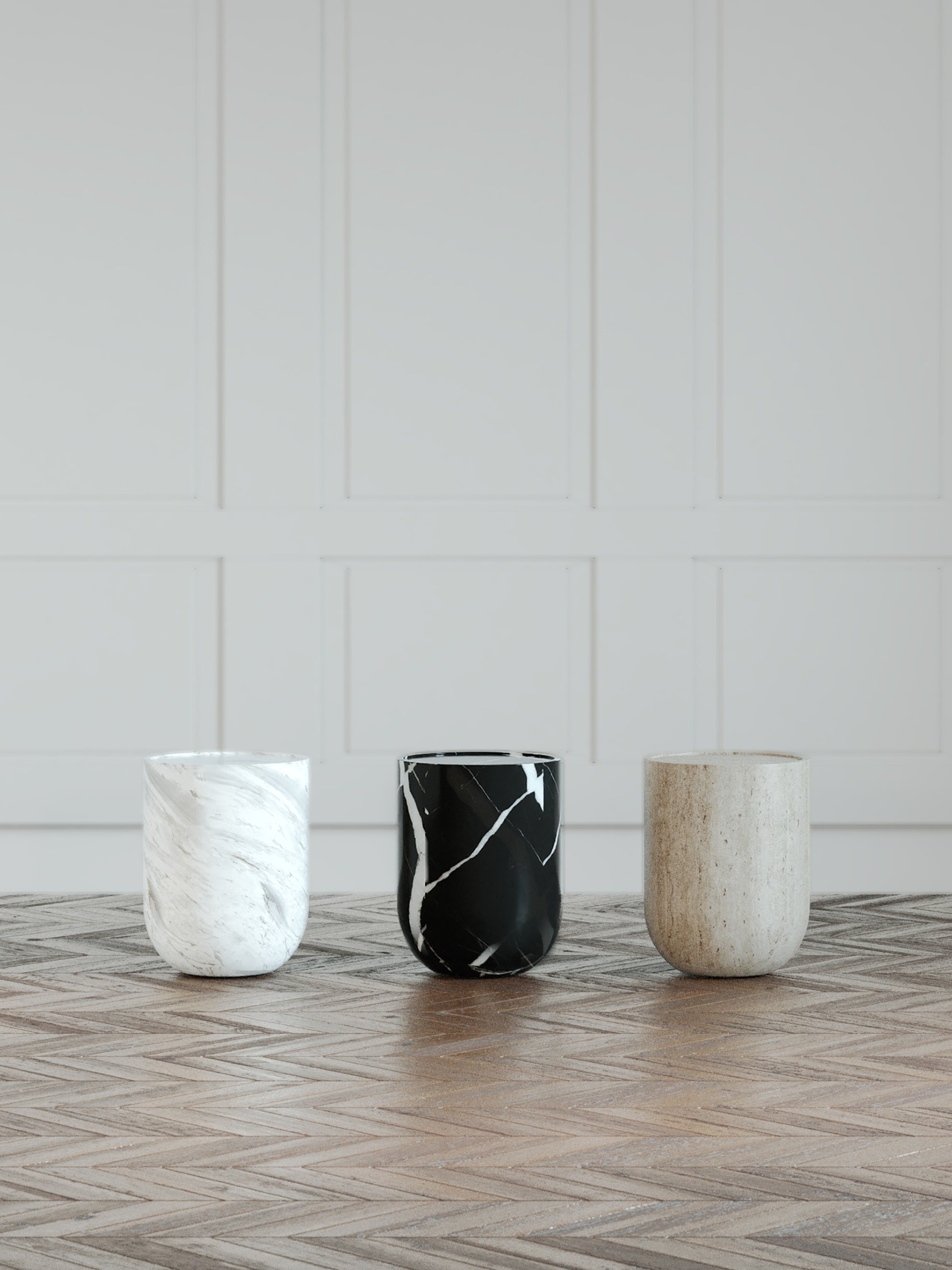 Side Table - Tangent Collection — side angle
