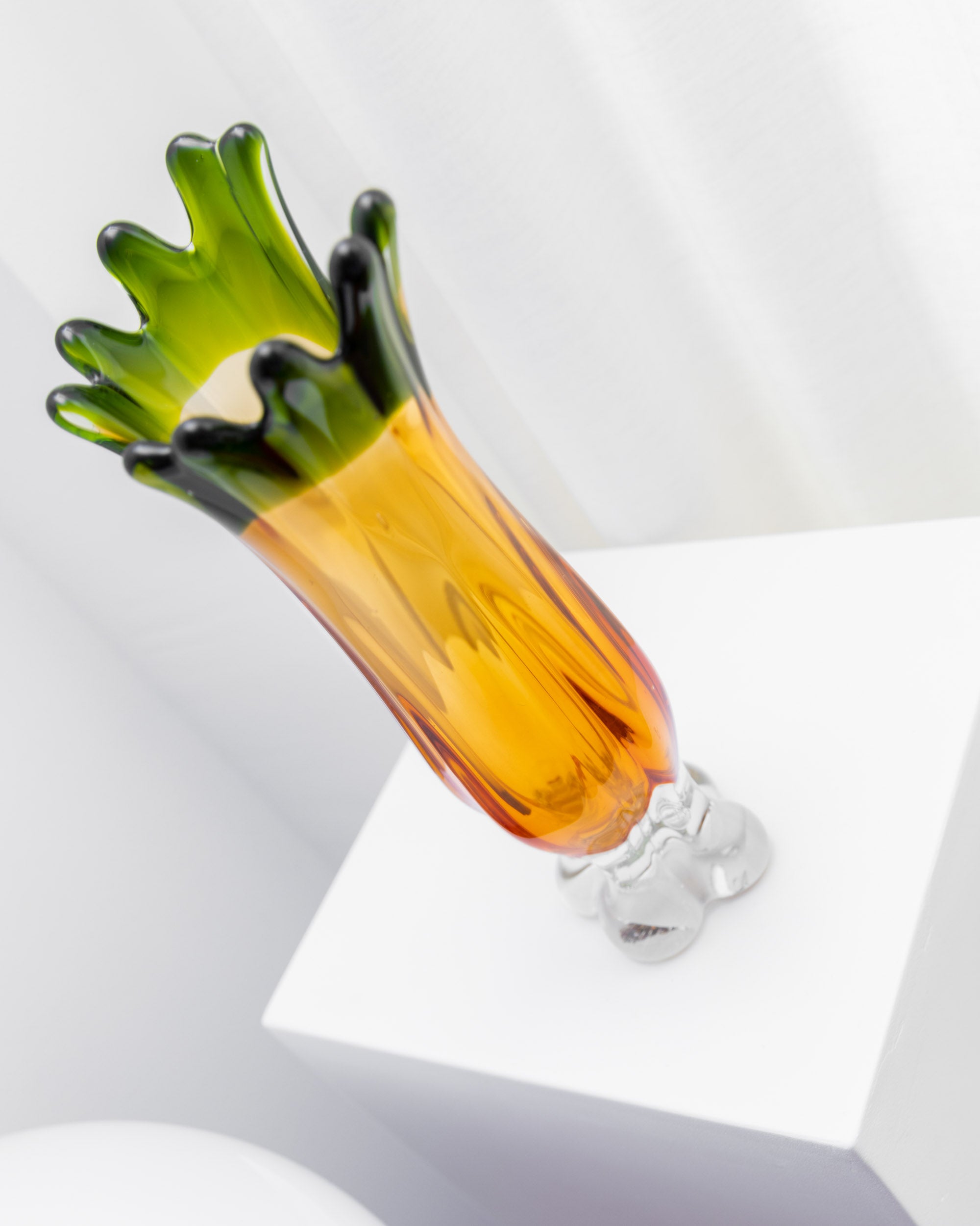 Large Murano Glass Vase by Fratelli Toso 60s