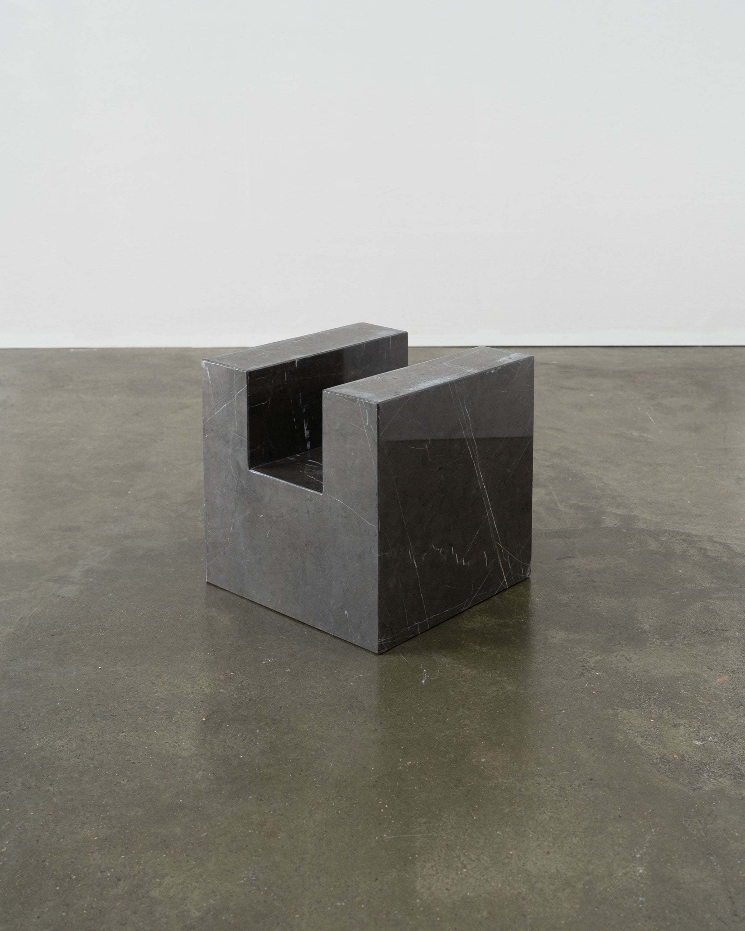 Postmodern Solid Marble Stool / Side Table