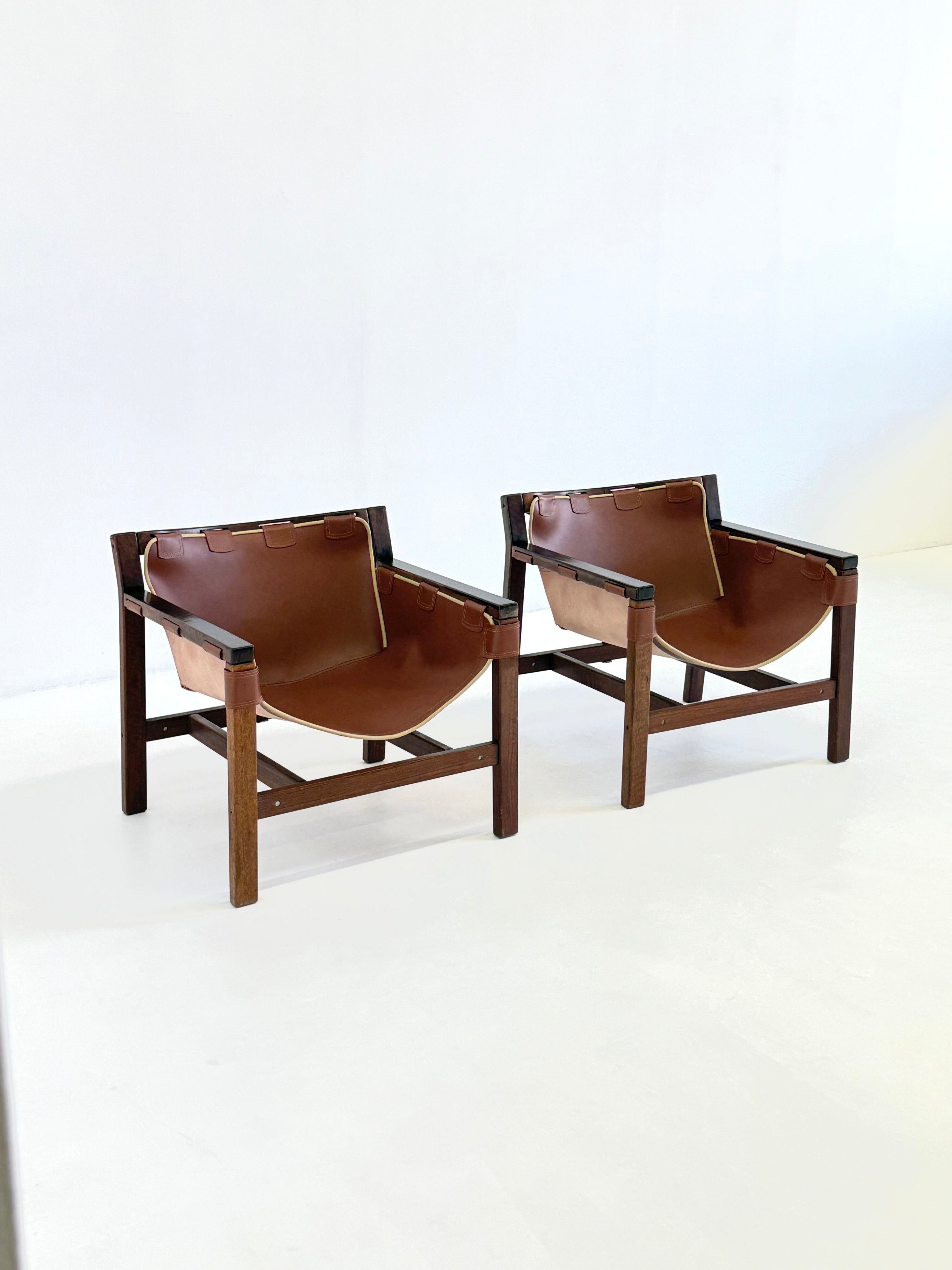 Safari Lounge Chairs by Carlo Hauner for Forma — close-up