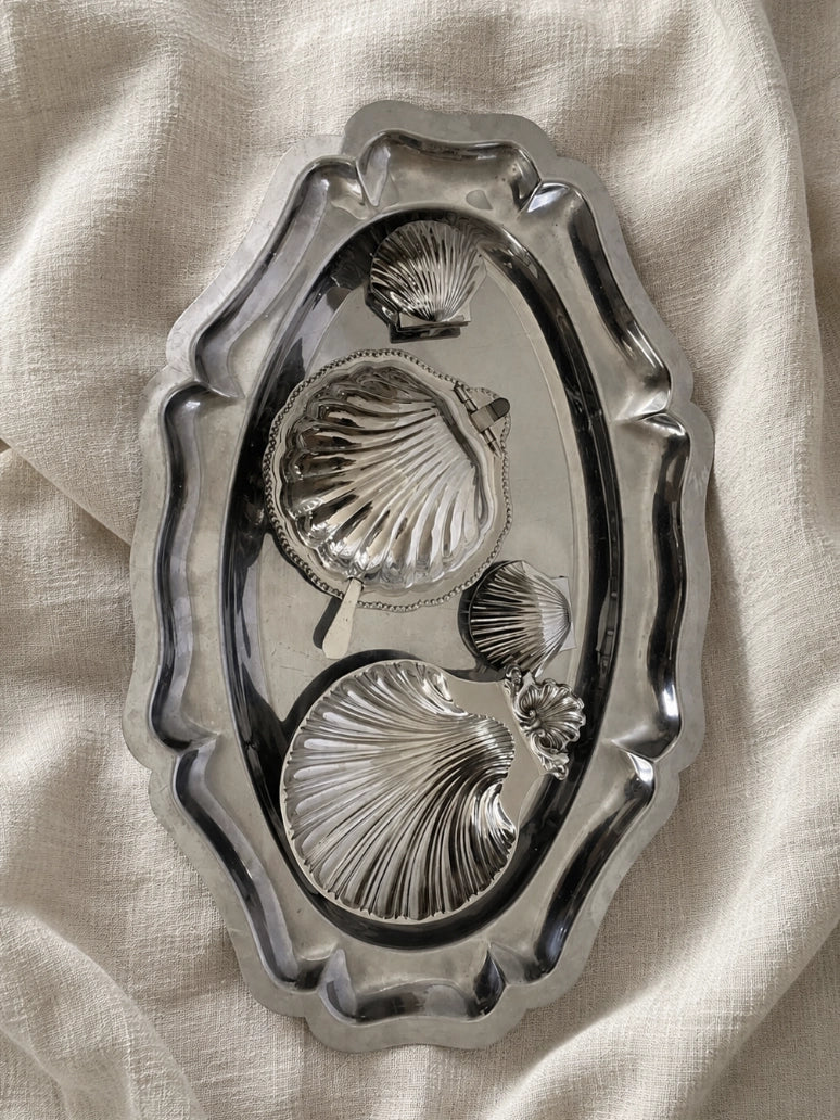 Vintage Shell Dish - English Caviar Collection — side angle