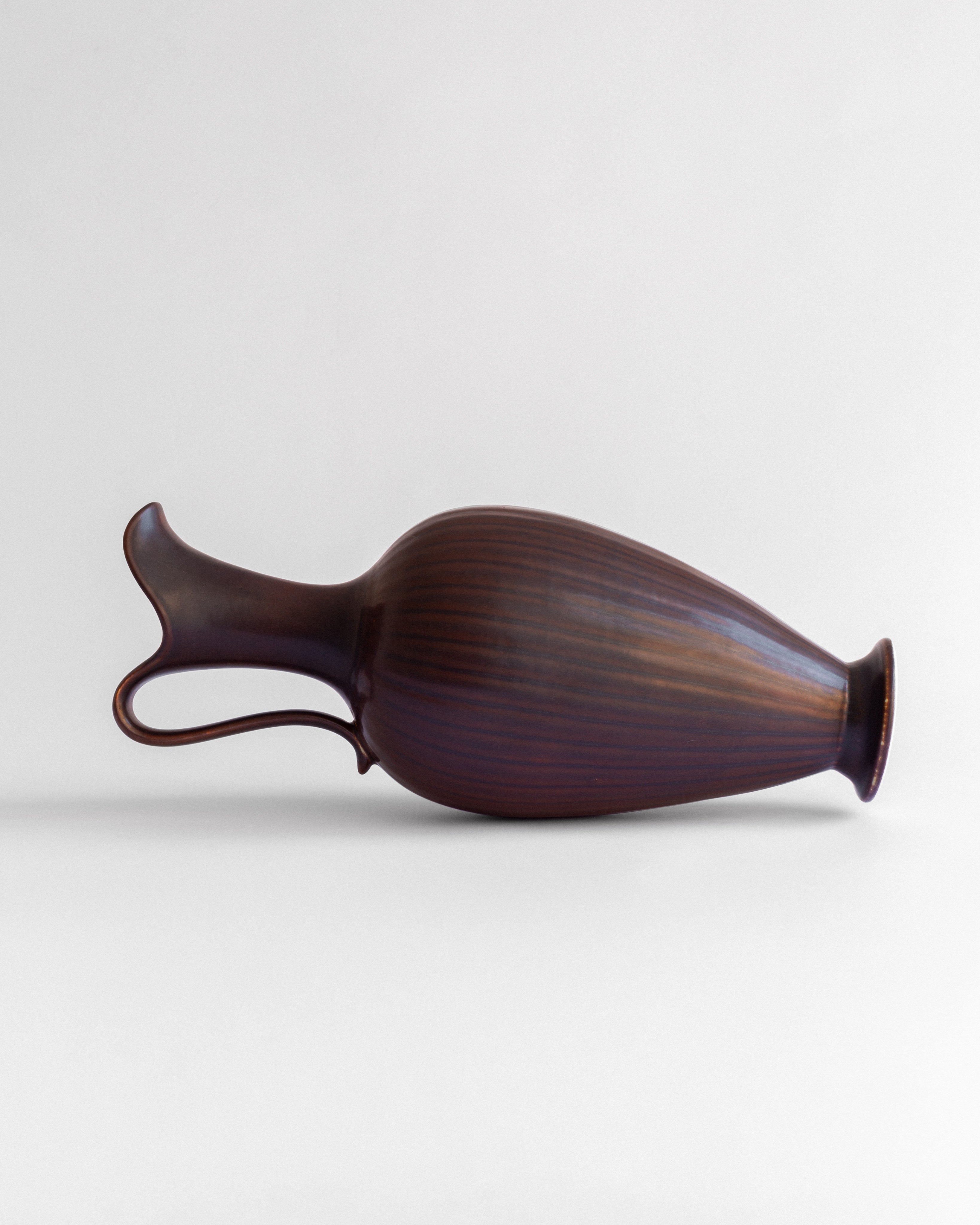 XL Decorative Stoneware Pitcher by Gunnar Nylund for Rörstrand, Sweden, 1950s — detail view
