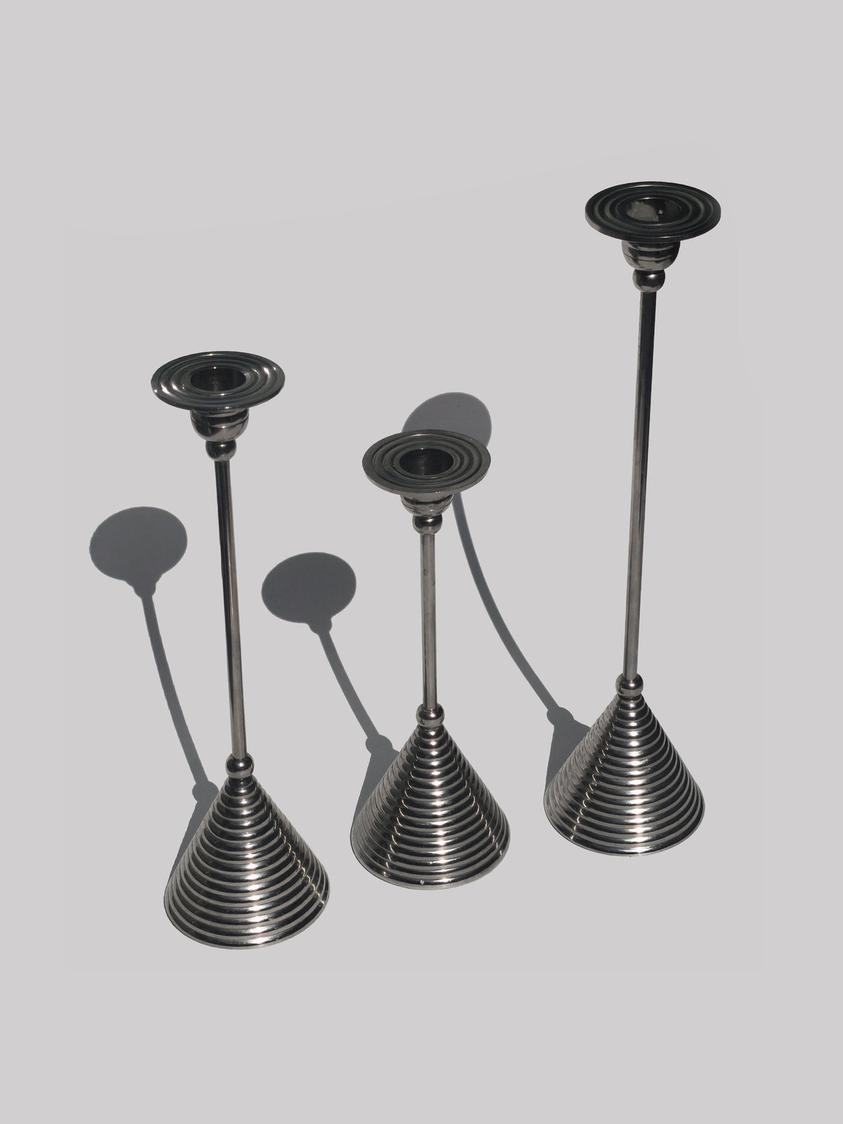 Trio of Candle Holders — detail view