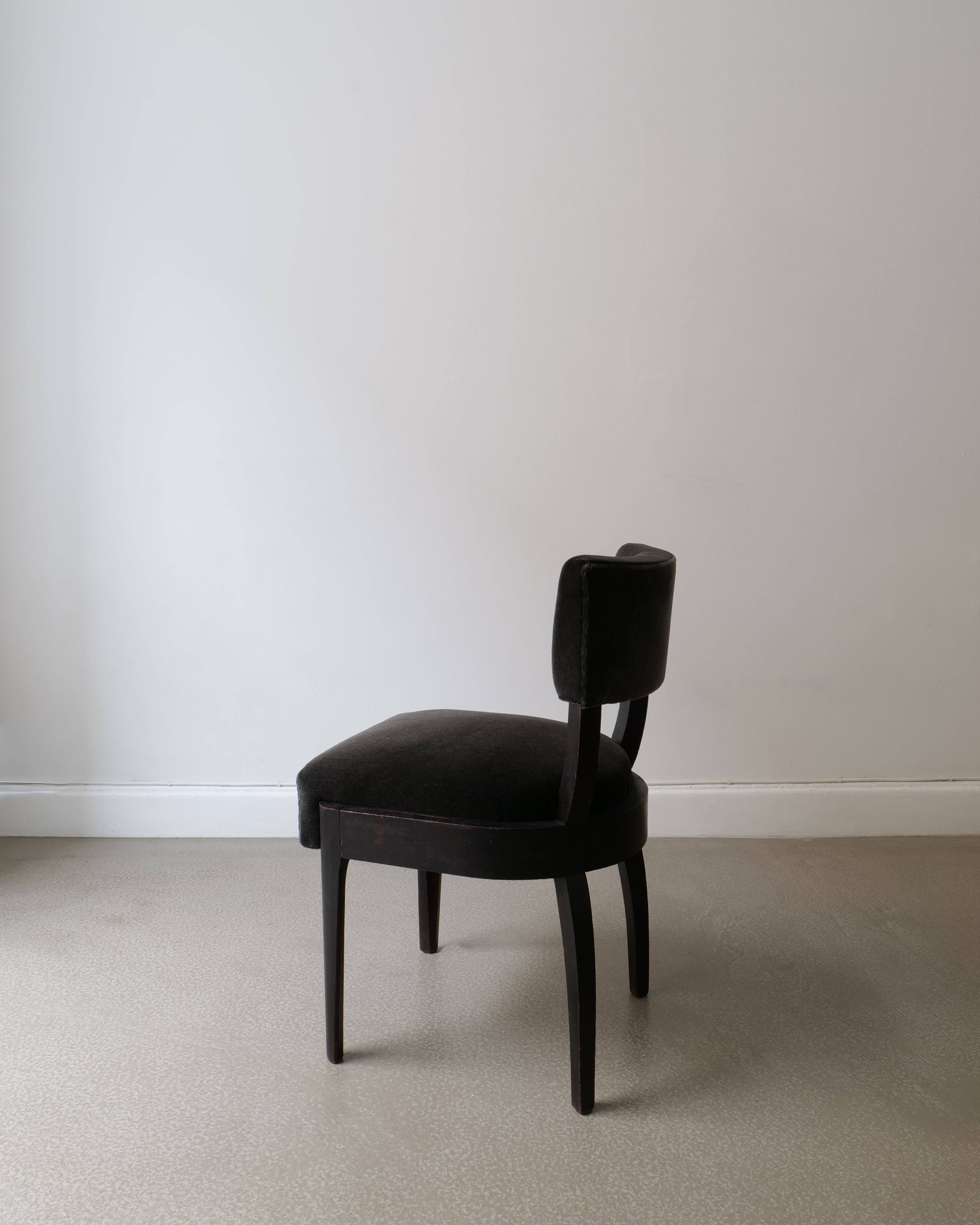 René Prou Accent Chair 1930s — side angle