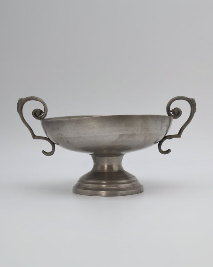 Art Deco Inspired Swedish Pewter Brandy Bowl, c. 1930s by Forma Finds | The Oblist