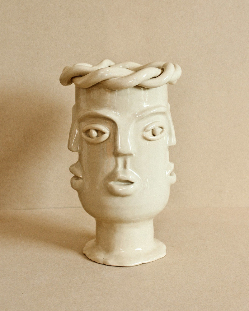Luzi Vessel (Leche) — front view of handcrafted ceramic vase