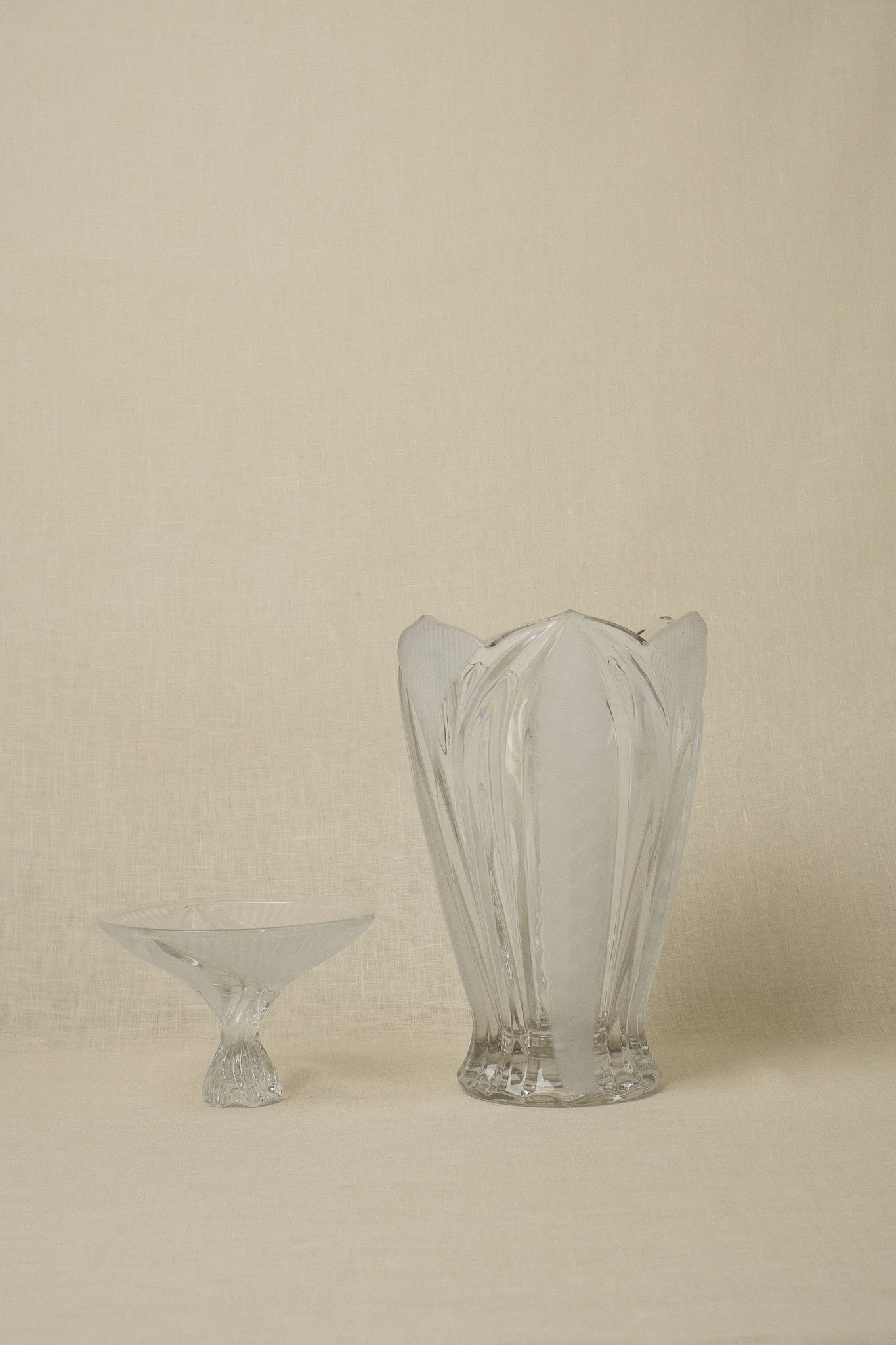Art Deco Crystal Lidded Vase — lifestyle setting