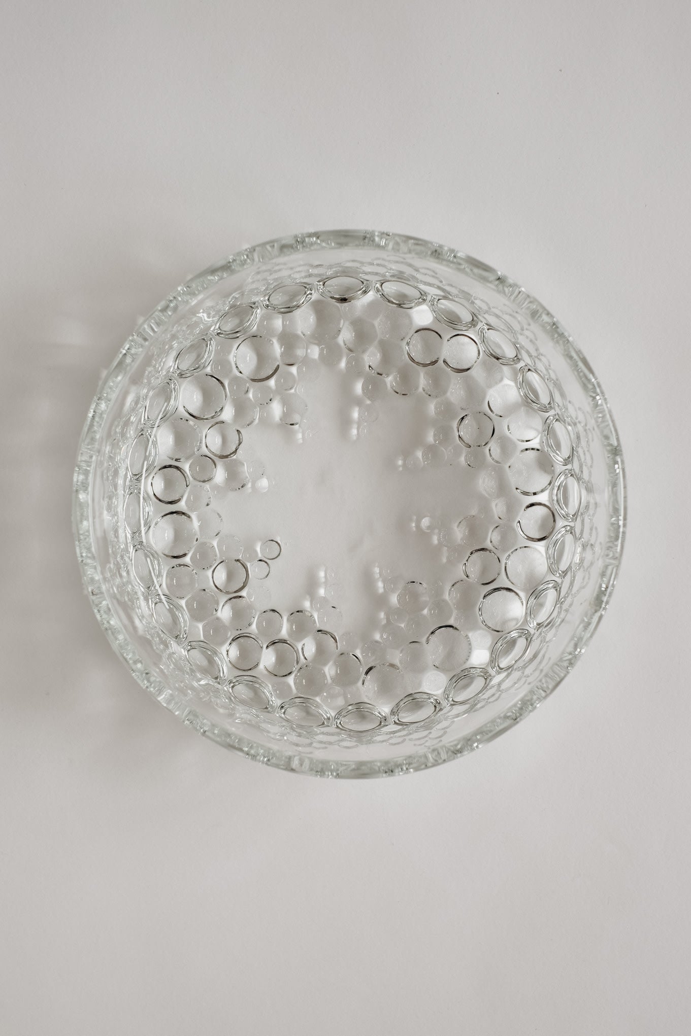 Mid-Century Glass Bowl by Walther Glass, 1970 — side angle
