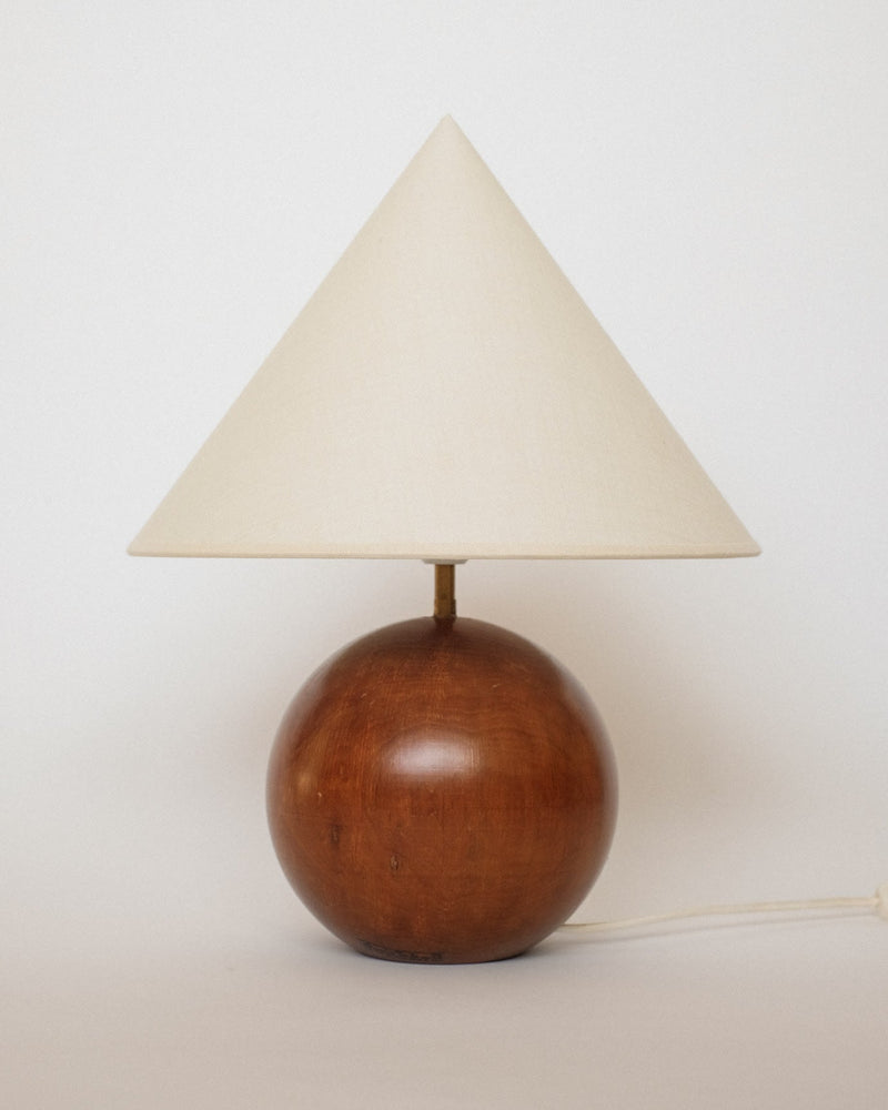 Wooden Sphere Table Lamp by septembre studios | The Oblist