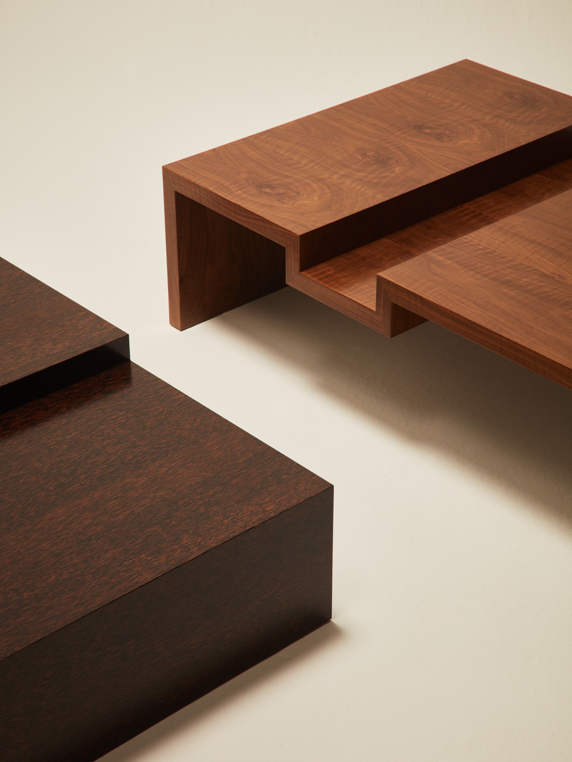 'Continuous' Coffee Table II Handcrafted in Wood Venner — alternate view
