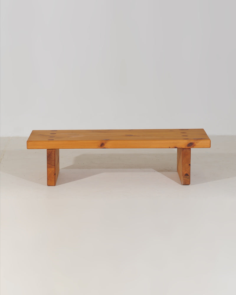 Vintage pine bench by Roland Wilhelmsson, Sweden 1971