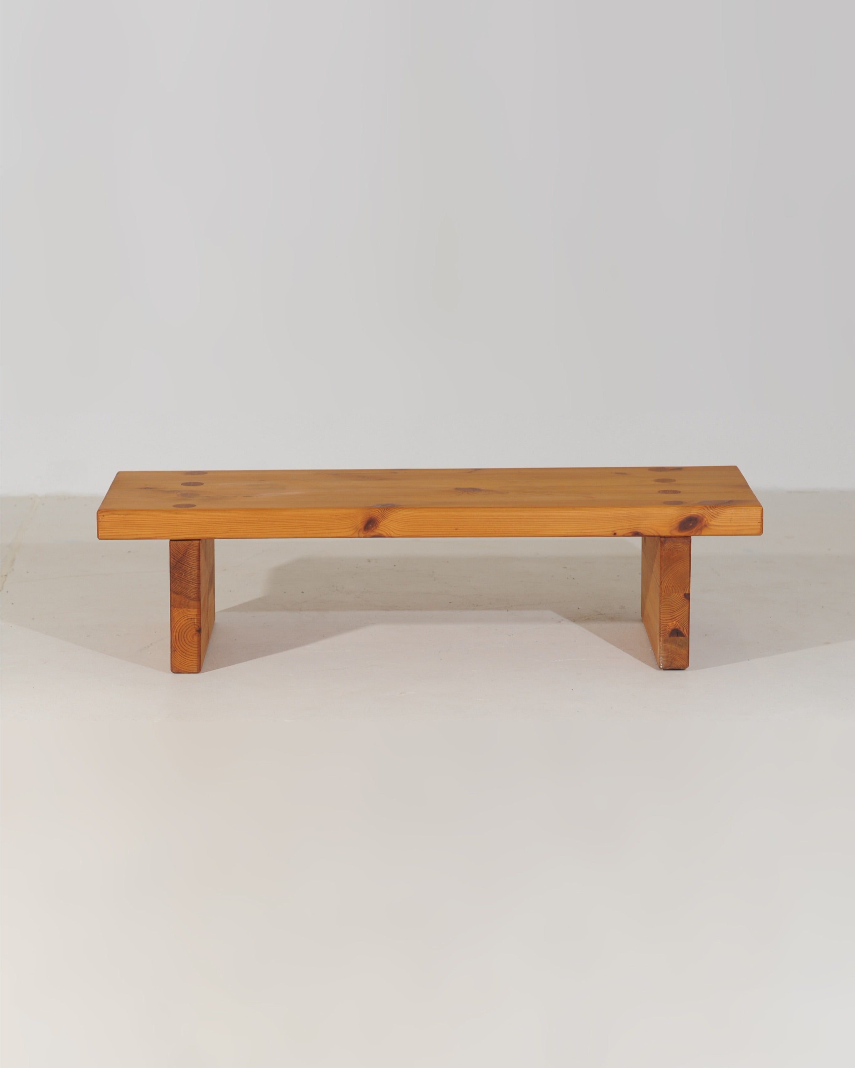 Vintage pine bench by Roland Wilhelmsson, Sweden 1971