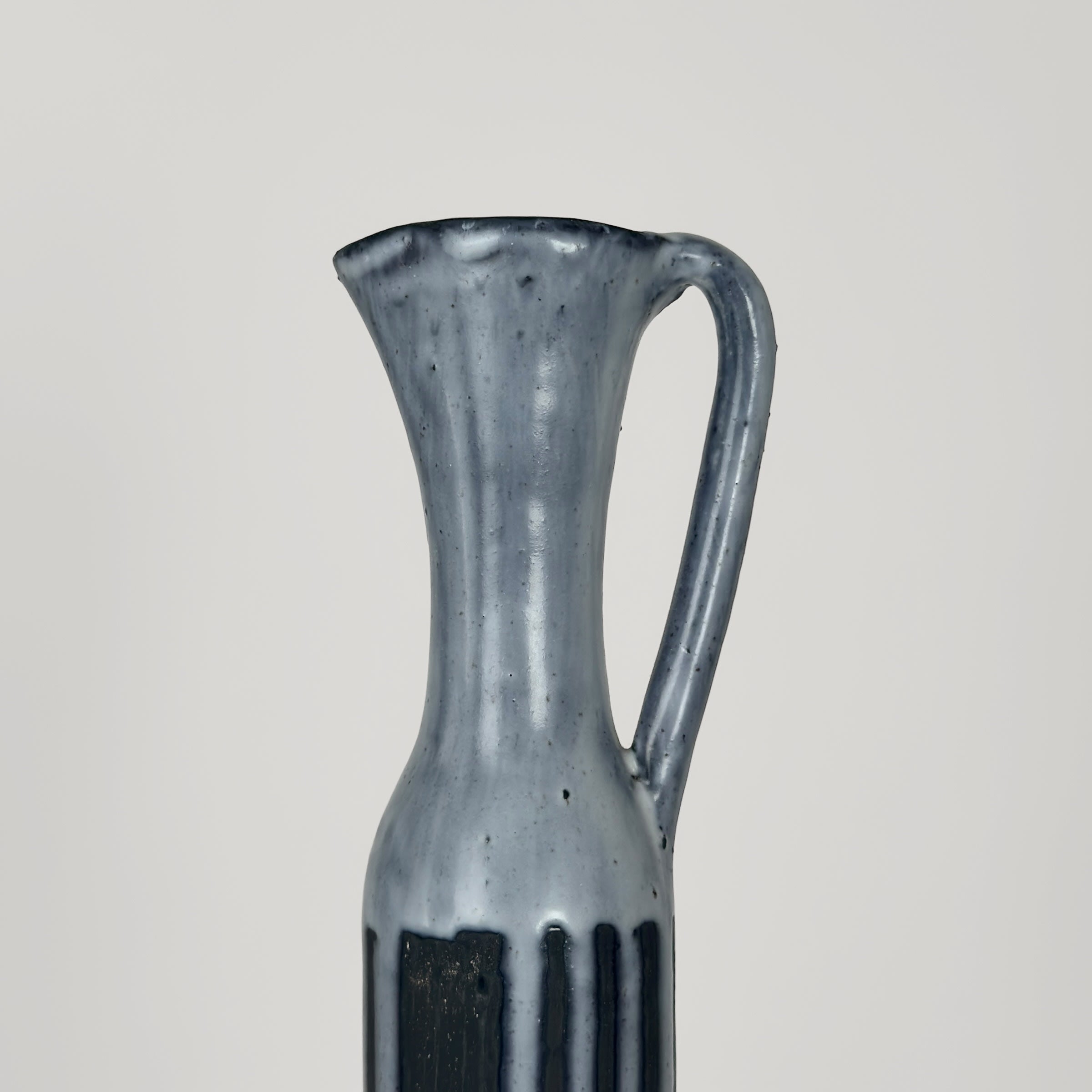 Large Ceramic Bottle by Jacques Pouchain — side angle