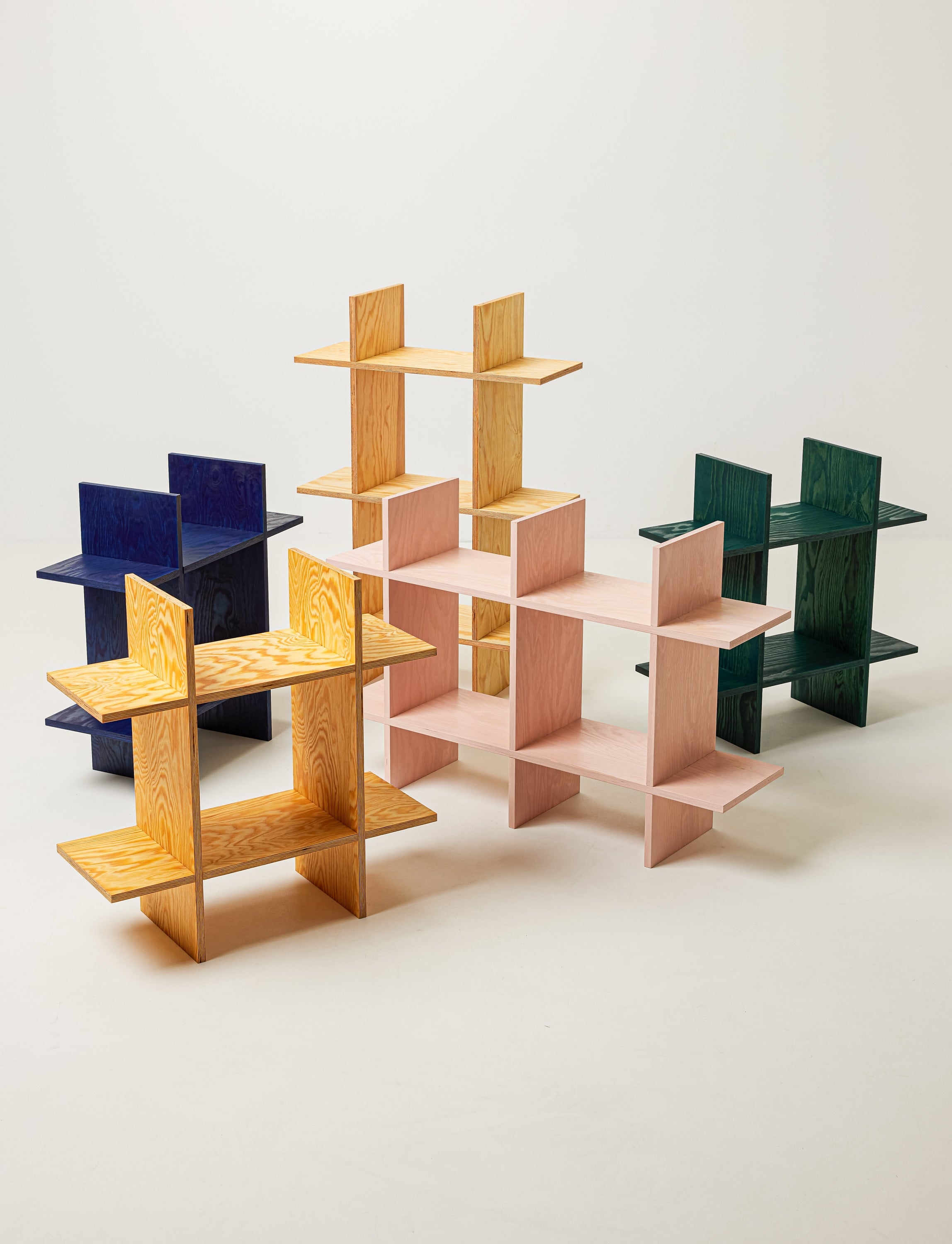 Pine Grid Shelf — alternate view