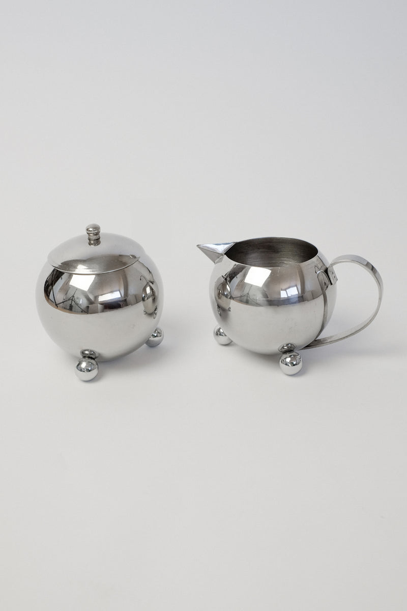 Stainless Steel Coffee / Tea set — detail view