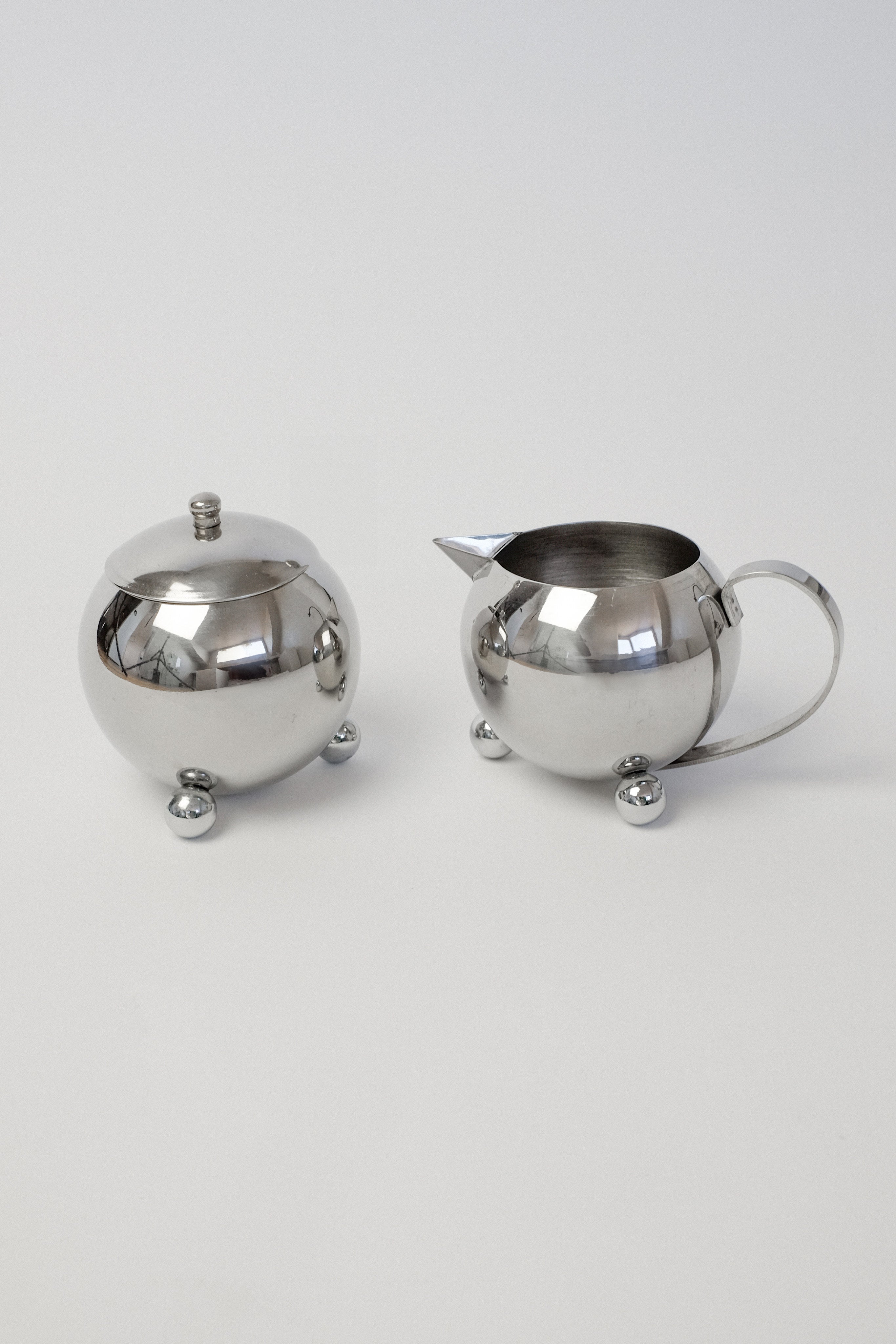 Stainless Steel Coffee / Tea set — detail view