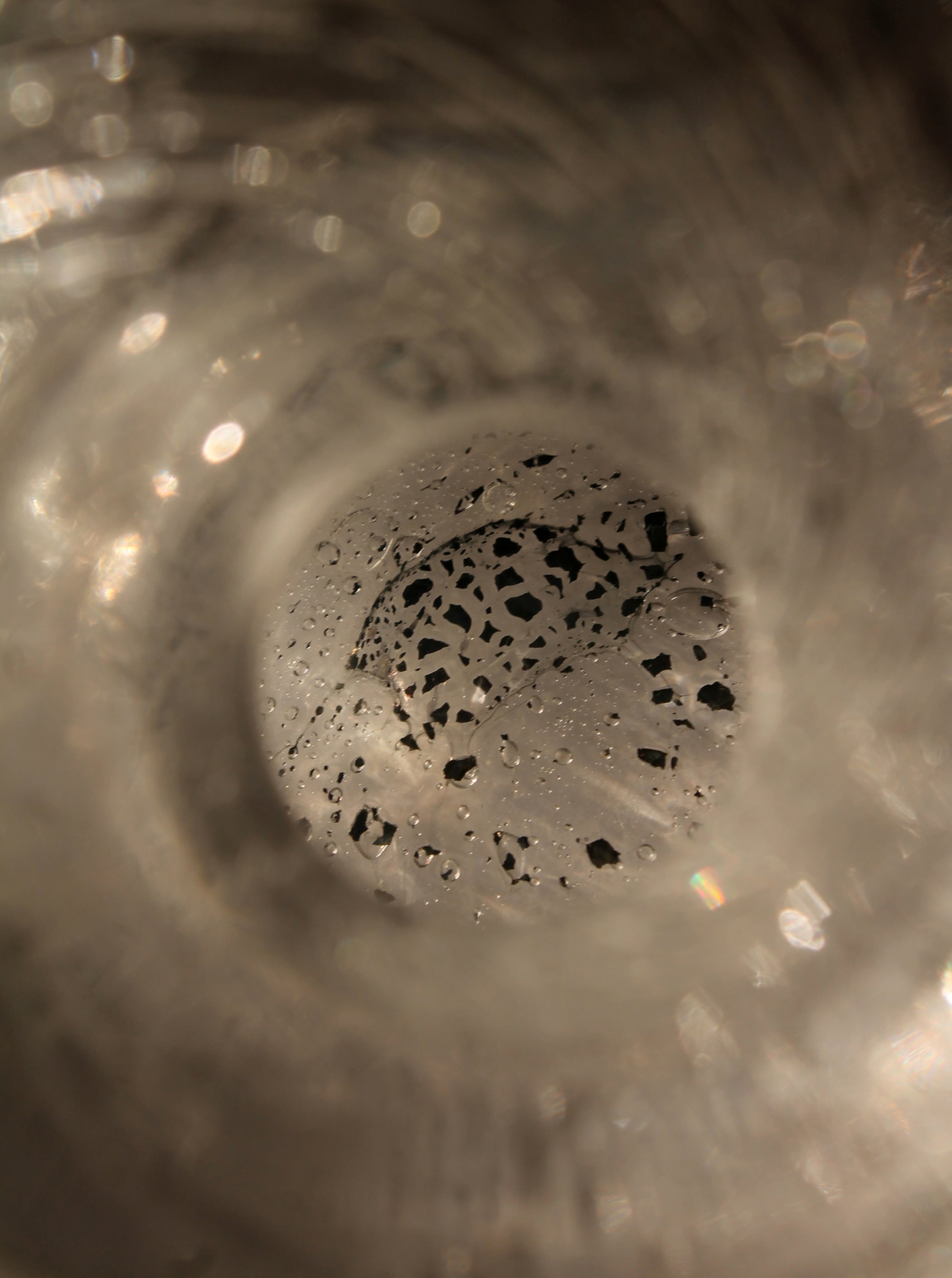 Vase en verre à bulles suédois Erik Höglund